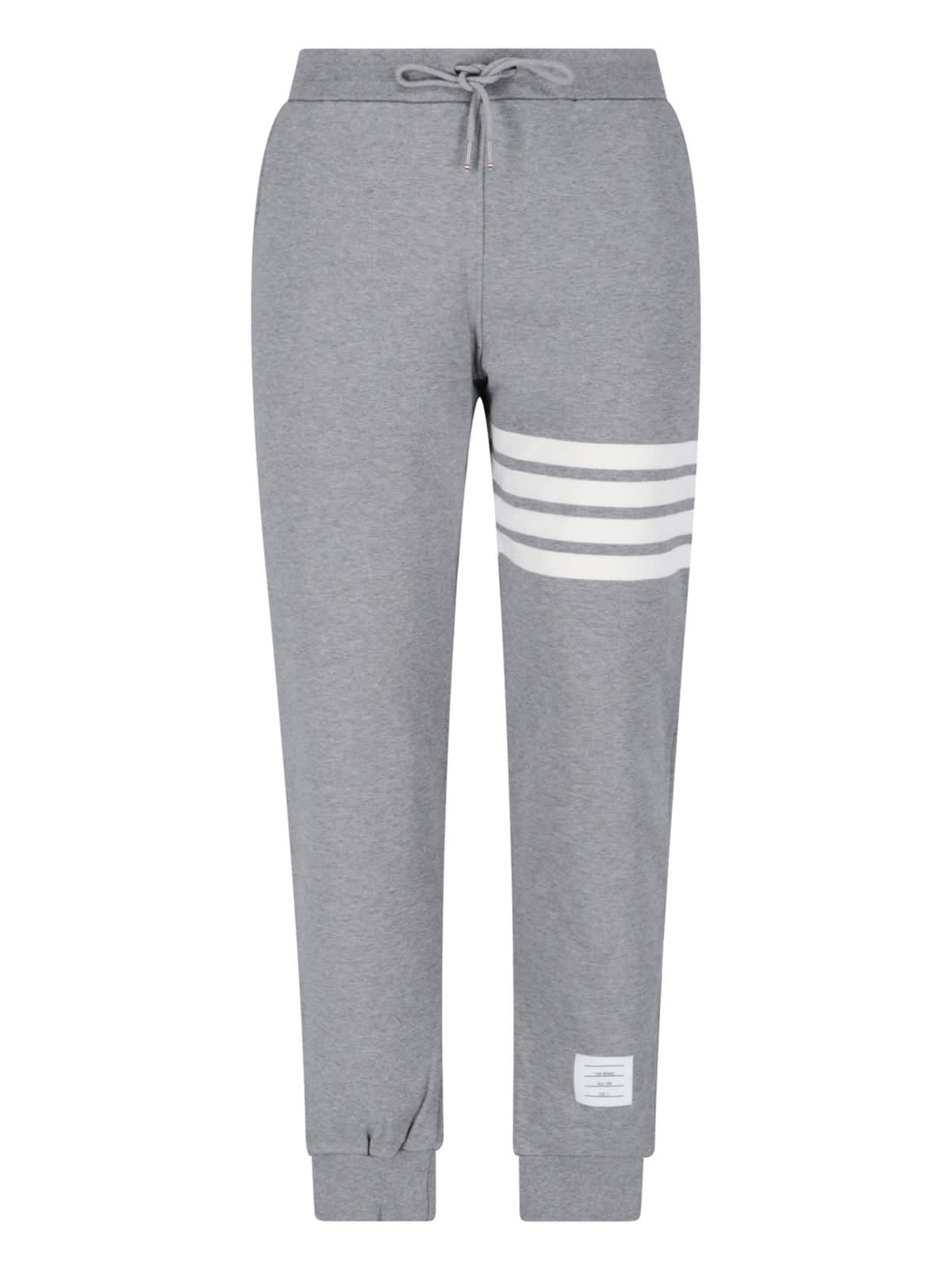 Shop Thom Browne 4-bar Sweat Pants In Gray