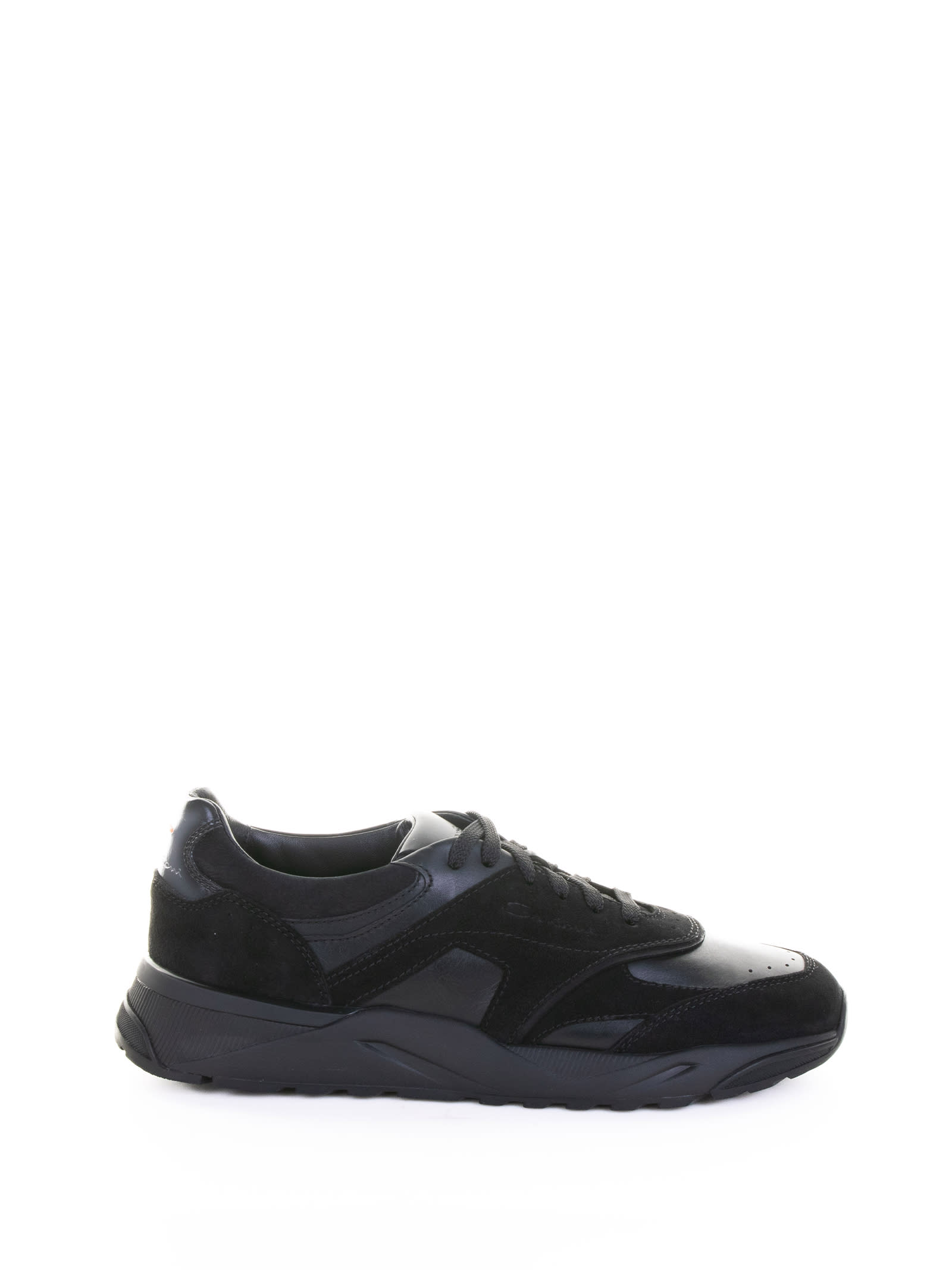 Santoni Sneakers Black In Black