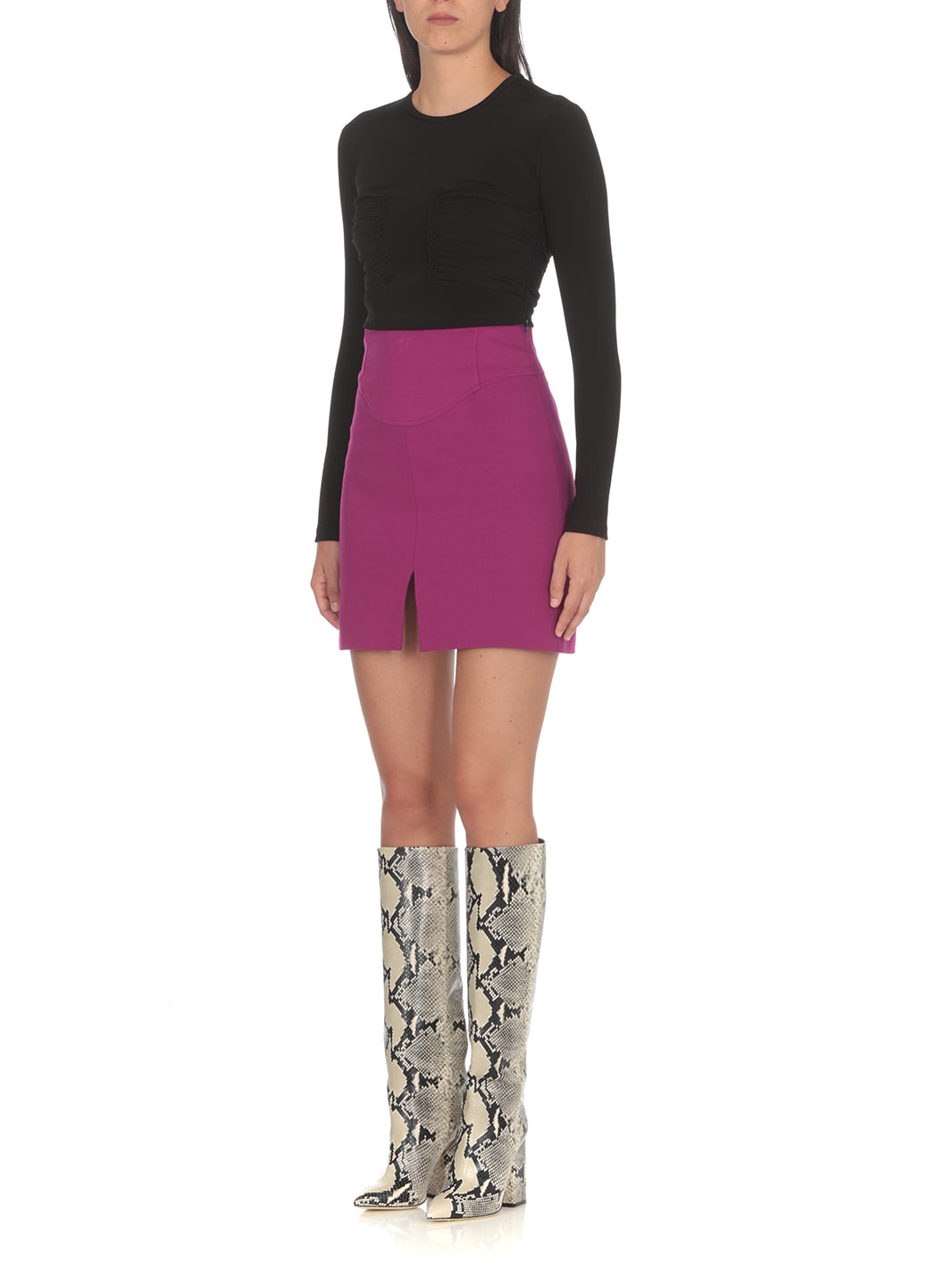 Pinko `gnomeo` Mini Skirt In Purple