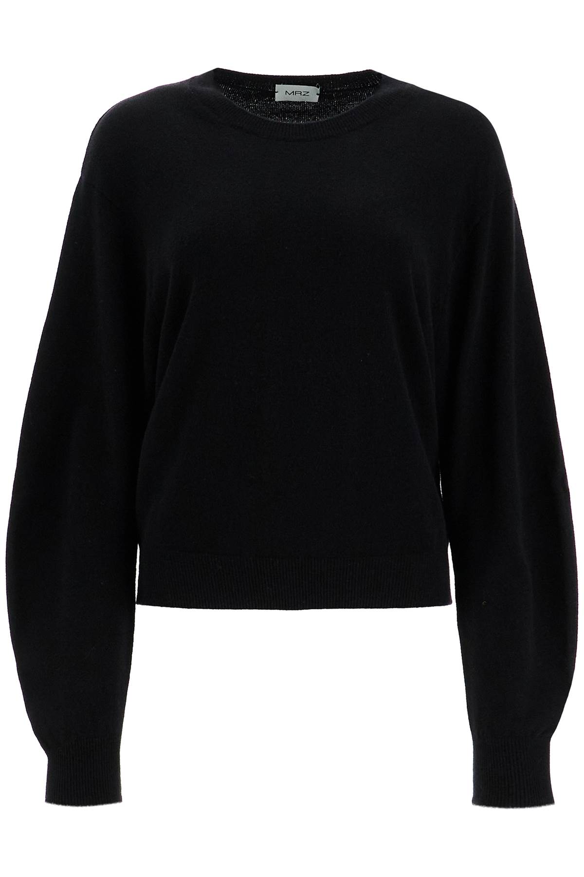 Shop Mrz Wool And Cashmere Blend Pul In Nero (black)