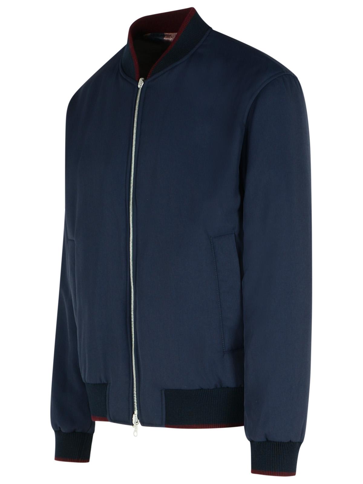 Dries Van Noten Volker Navy Viscose Blend Jacket In Navy