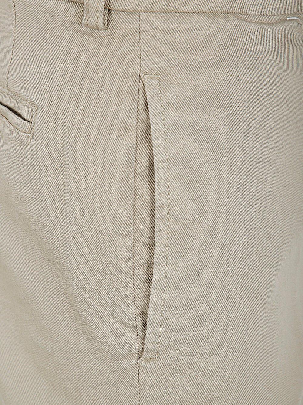 N°21 Pleat Detailed Cargo Pants In Beige