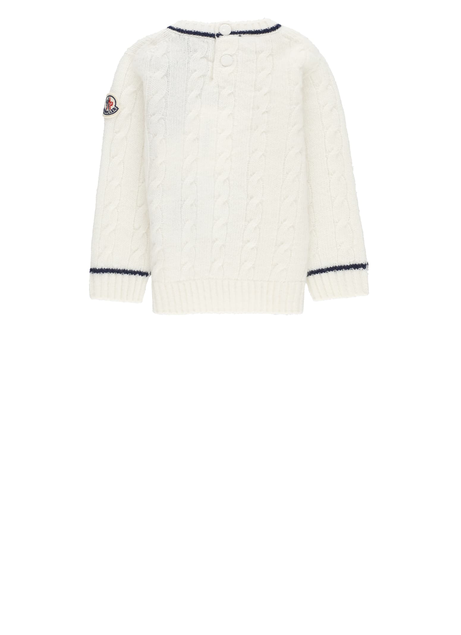 Moncler Tricot Sweater In Gray