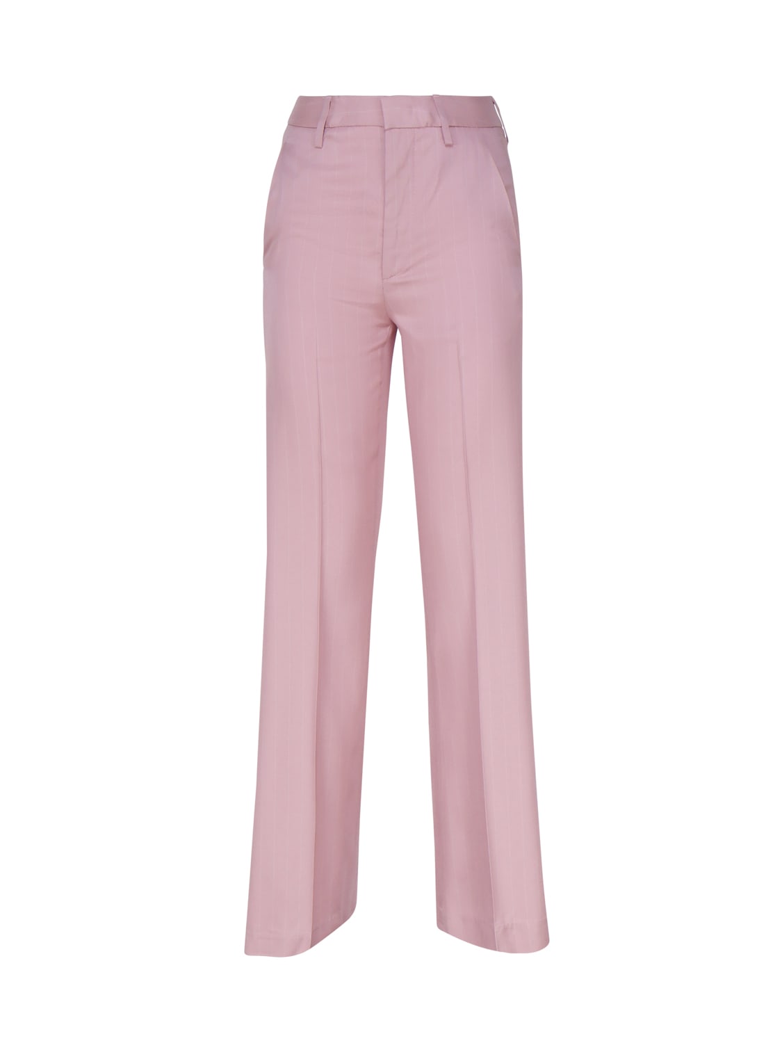 Shop Dondup Janice Trousers In Viscose In Malva