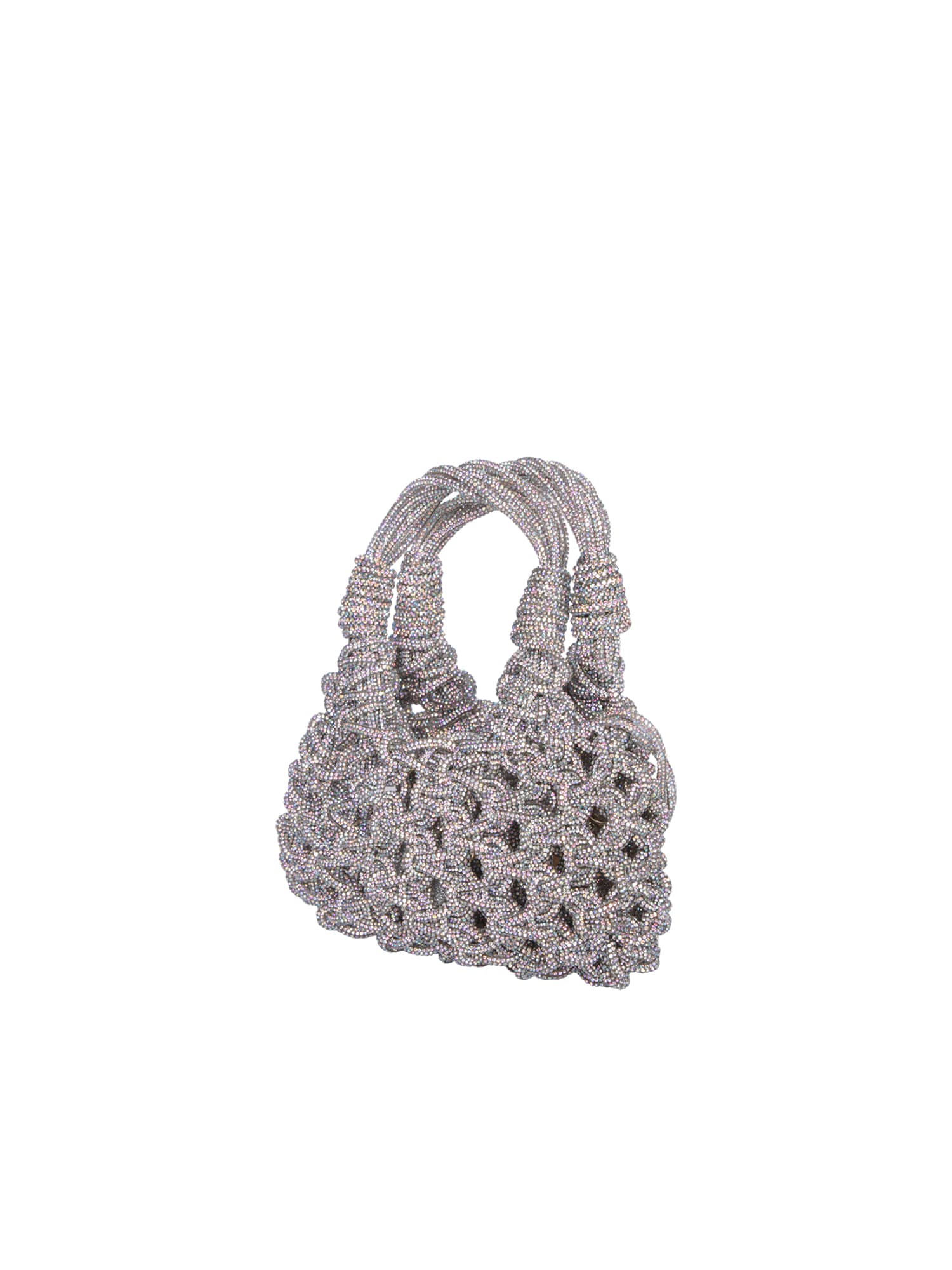 Shop Hibourama Vannifique Mini Boreale Silver Bag In Metallic