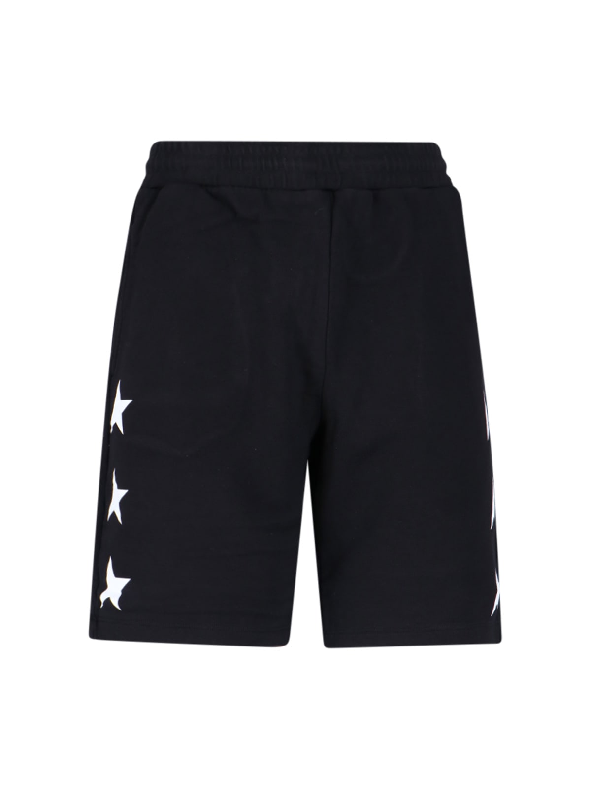 Shop Golden Goose Star Shorts In Black