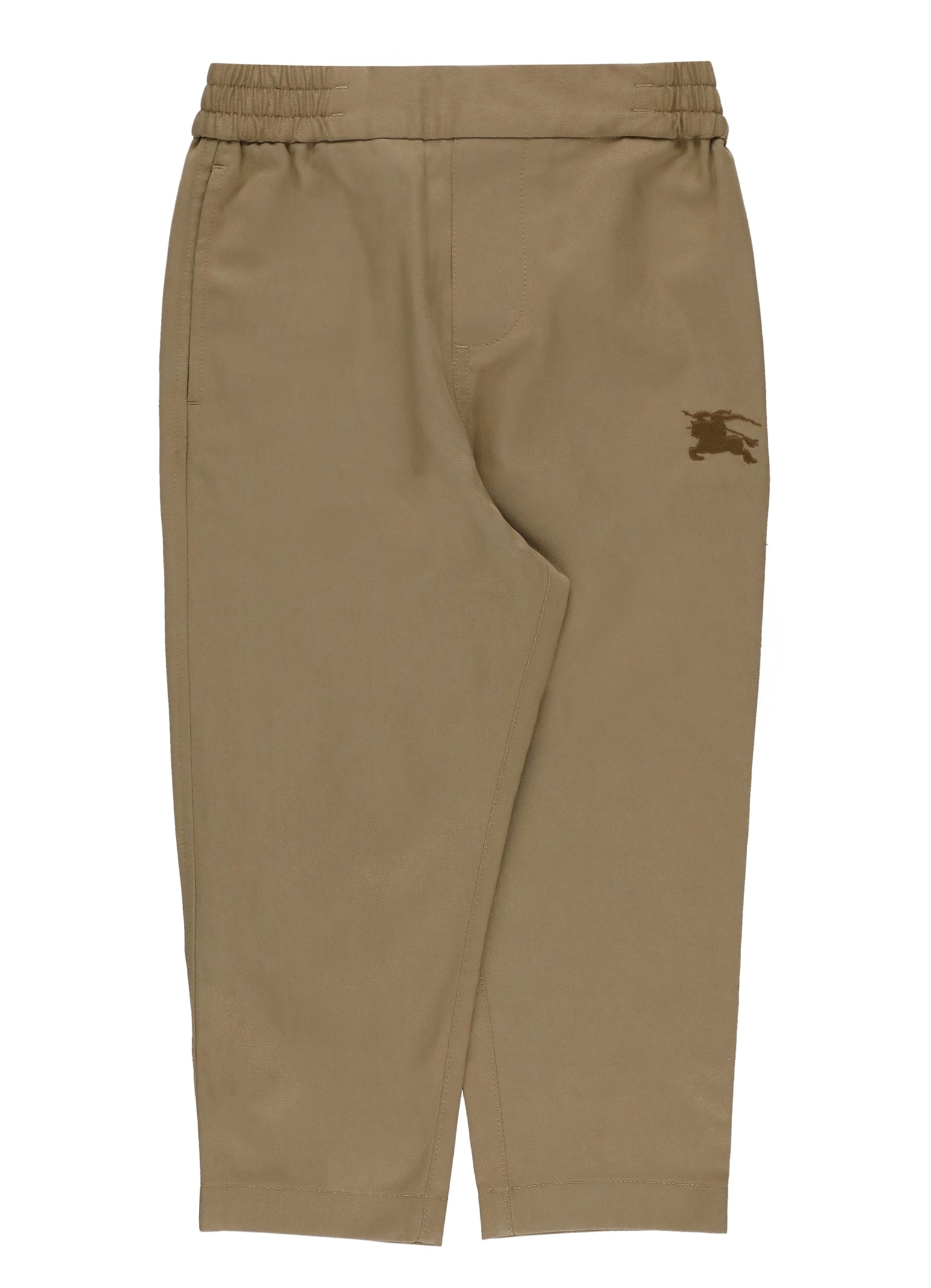 Burberry Cotton Blend Pants In Gray