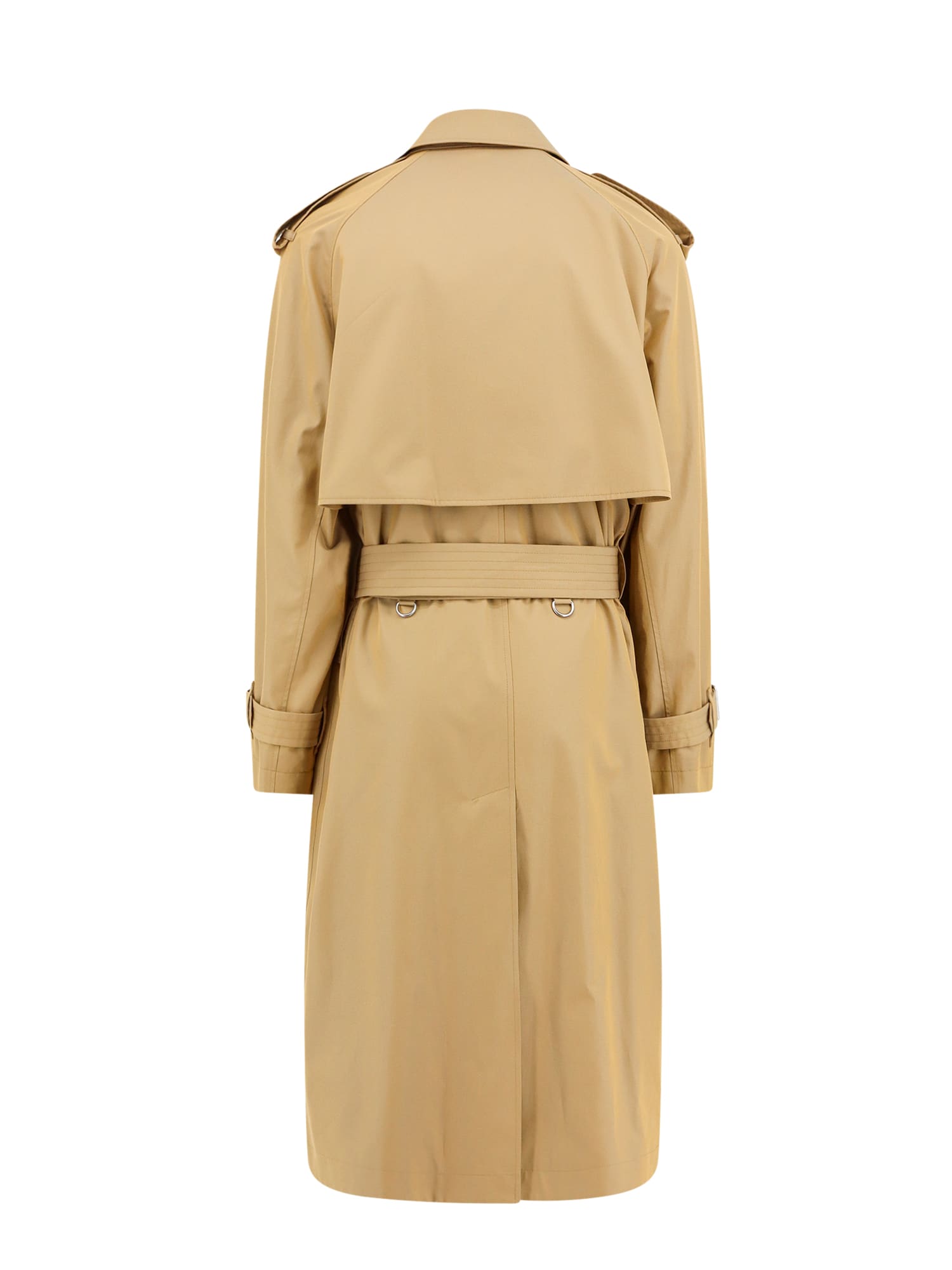 Burberry Mens Spelt Double-breasted Cotton Trench Coat In Beige