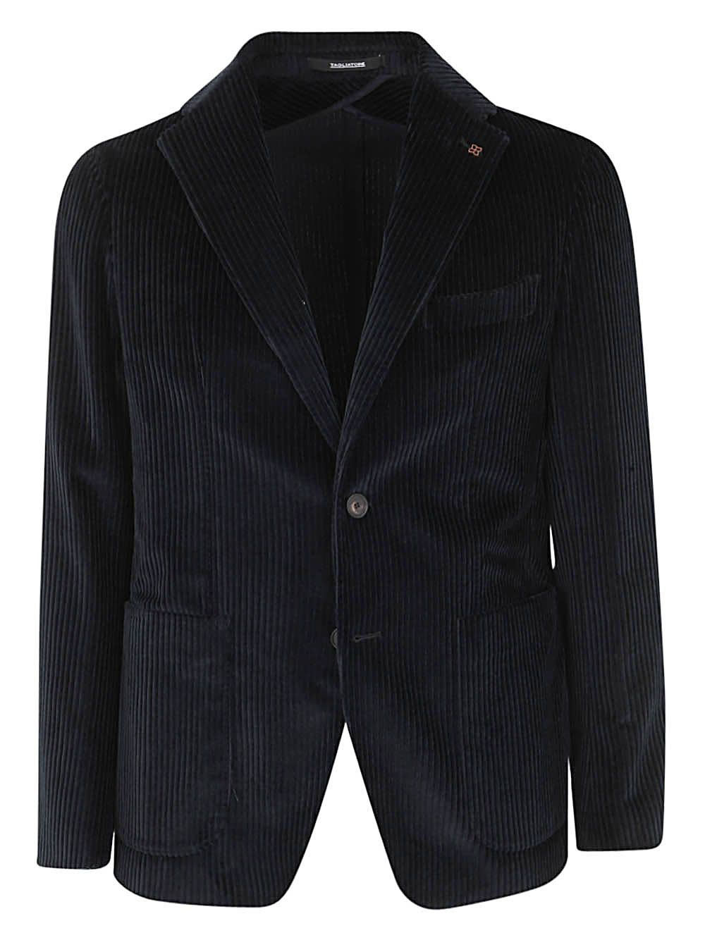 Tagliatore Velvet Blazer In Blue