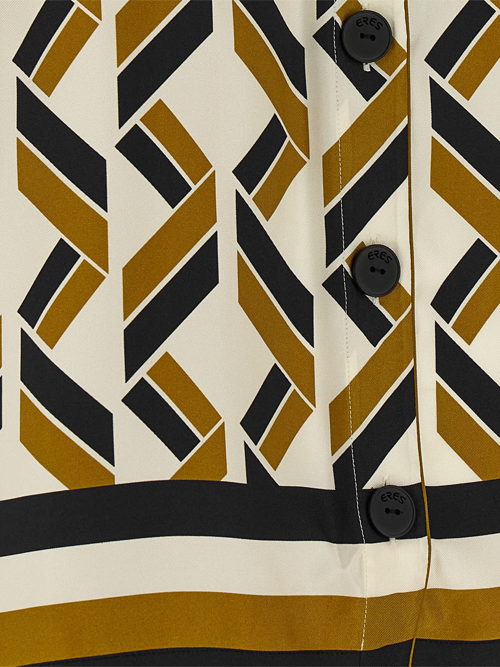Eres Tube Geometric-print Short-sleeve Shirt In Multi