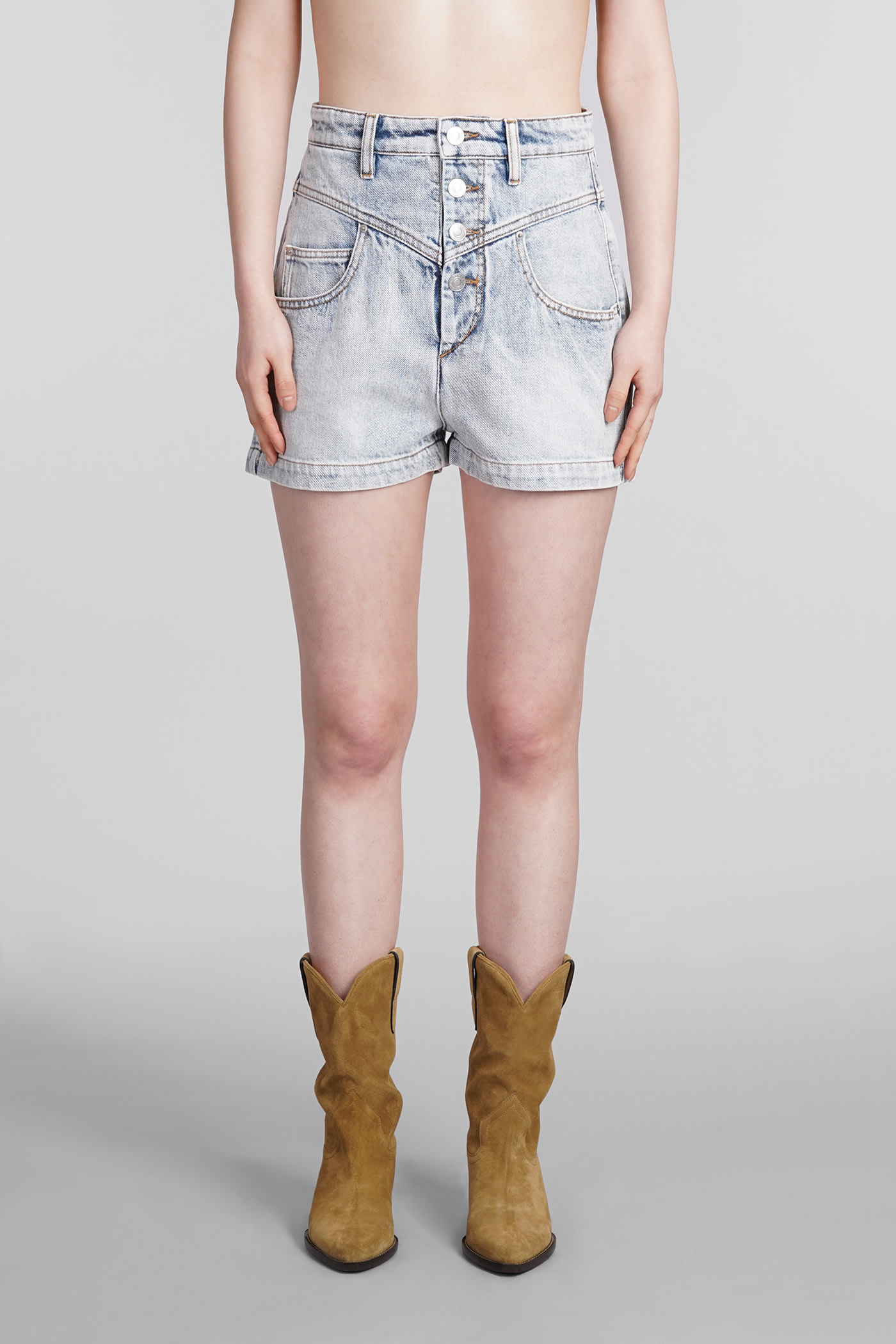 Marant Étoile Jovany High-rise Jean Shorts