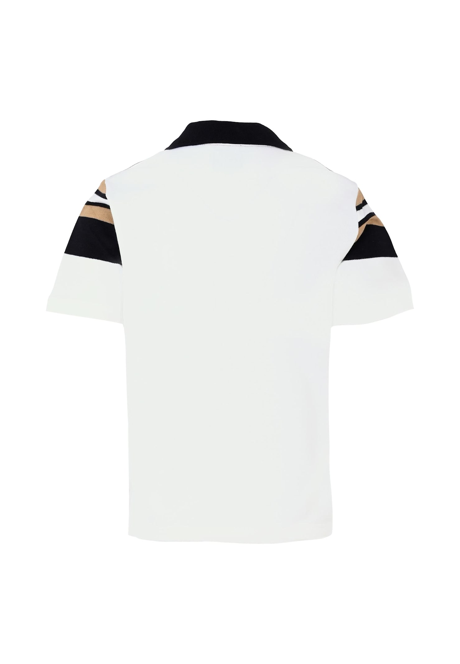 Hugo Boss White Polo Shirt For Boy With Logo In White