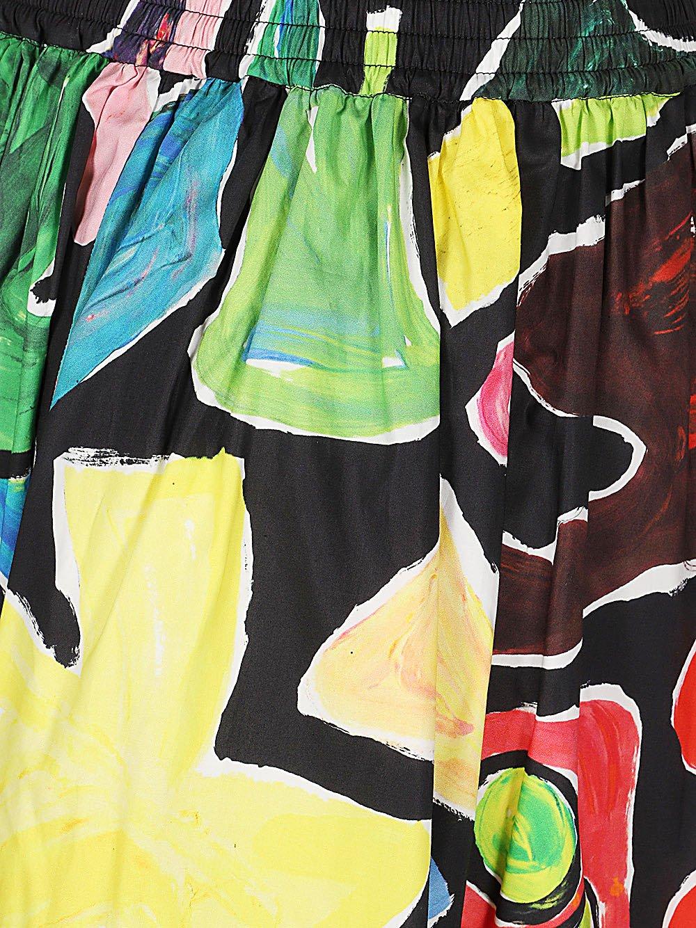 Shop Weekend Max Mara Gathered Midi Skirt  In Multicolor