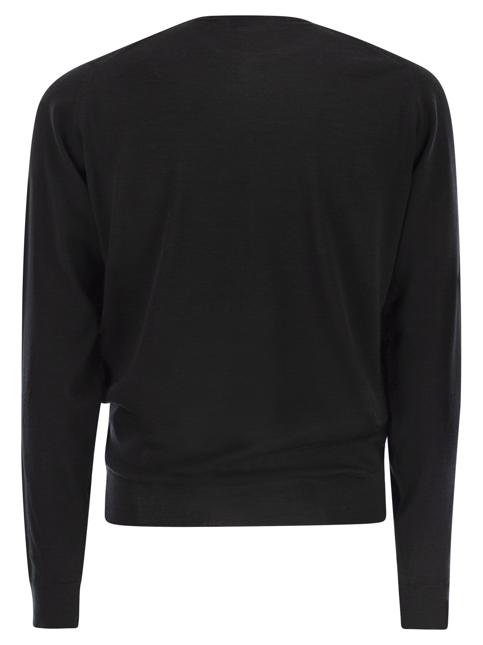 John Smedley Man Turtleneck Black Size Xl Wool In Black