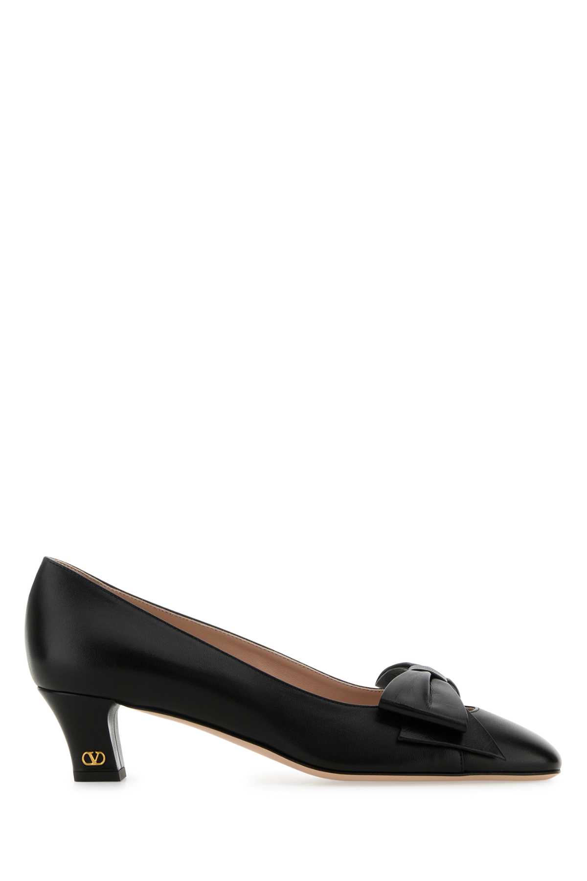 Valentino Bowow 45 Laminated Leather Pumps