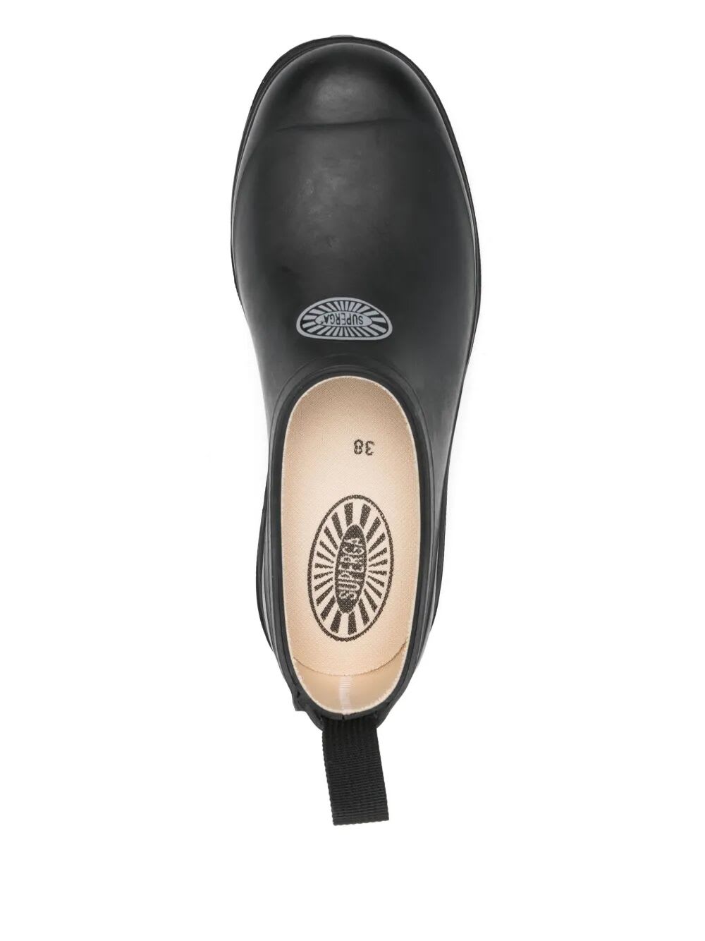 Superga 809 Rubber Mule In Black