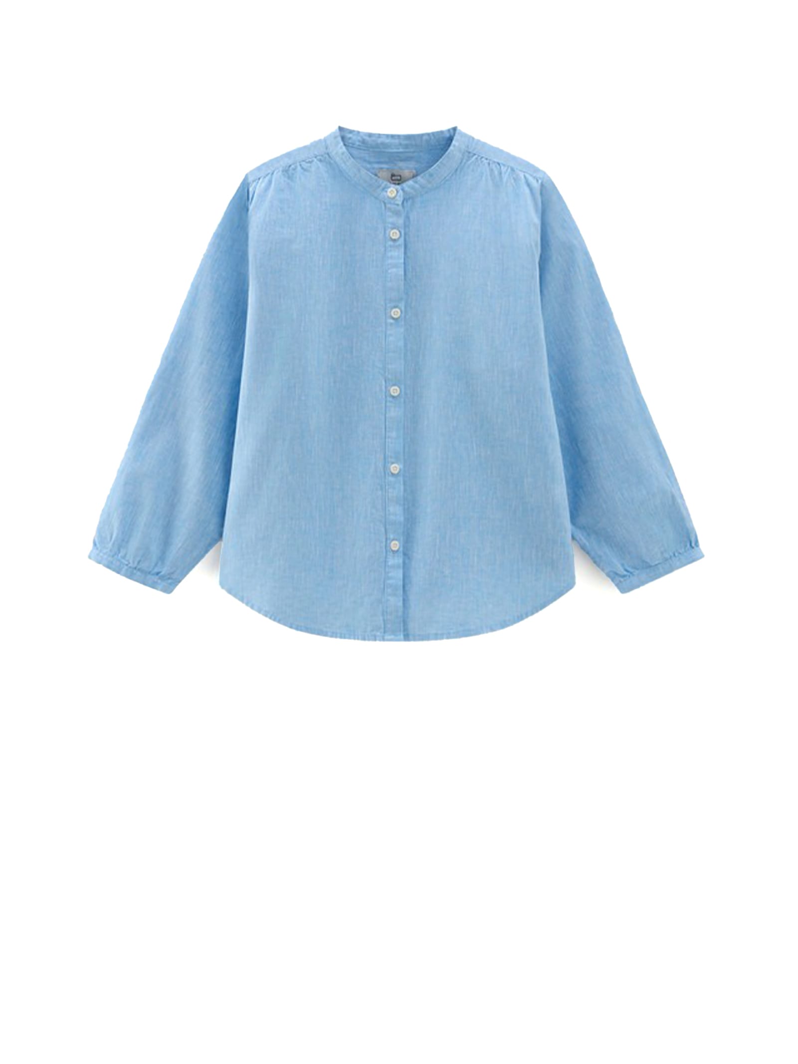 Light Blue Long-sleeved Linen Shirt