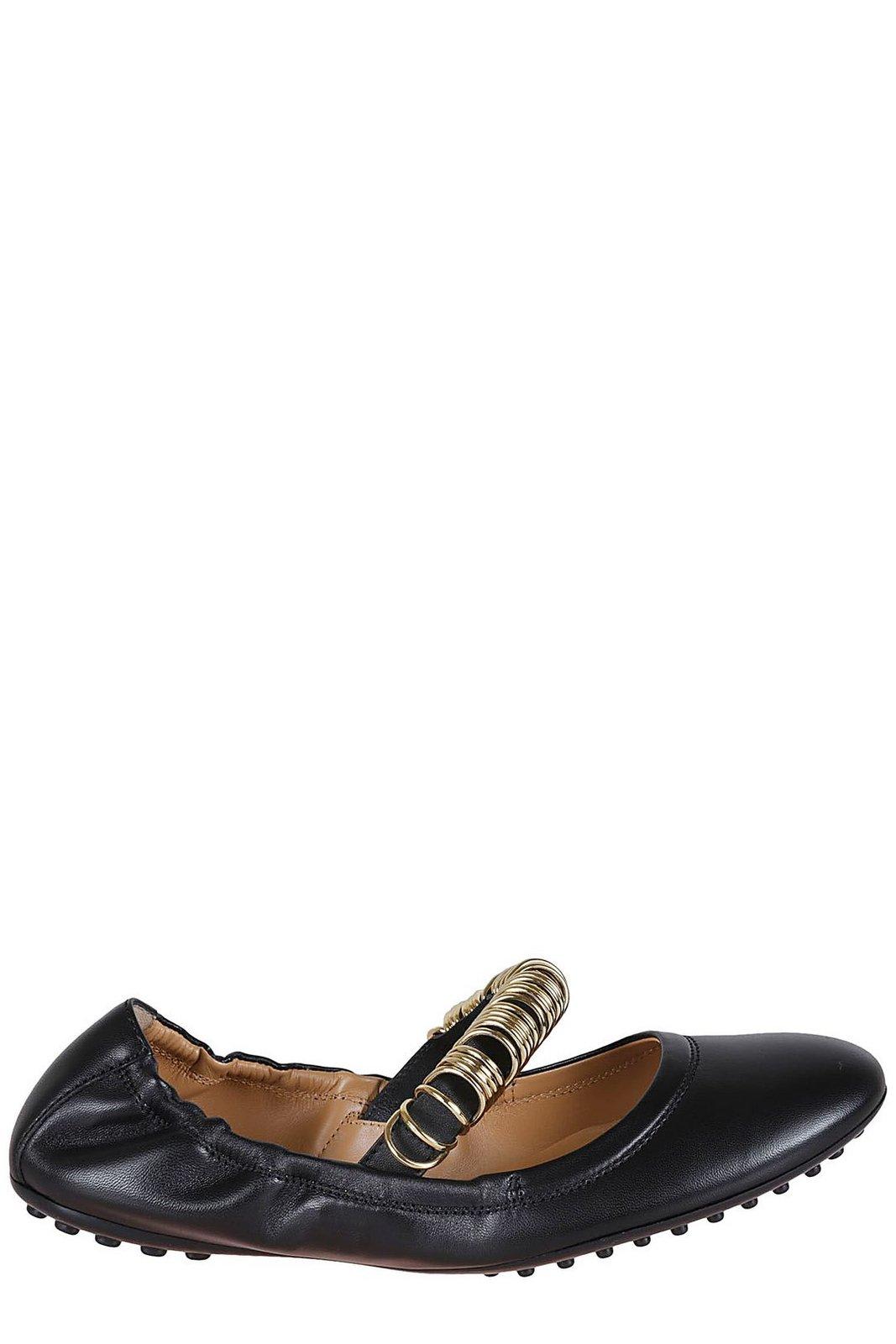 Tod's Ballerina Shoes Suede Gommini Accents