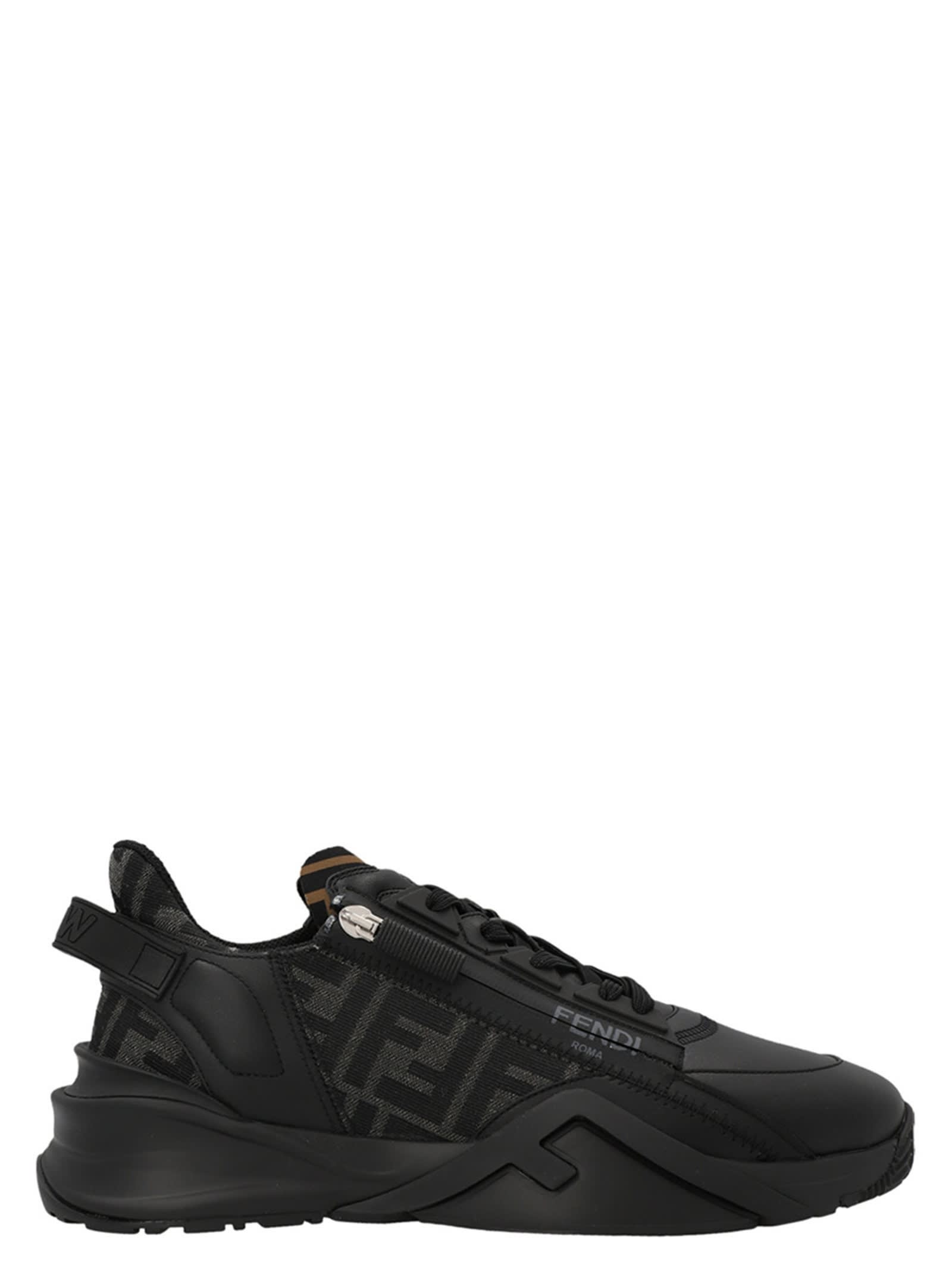 Shop Fendi Flow Sneakers In Black