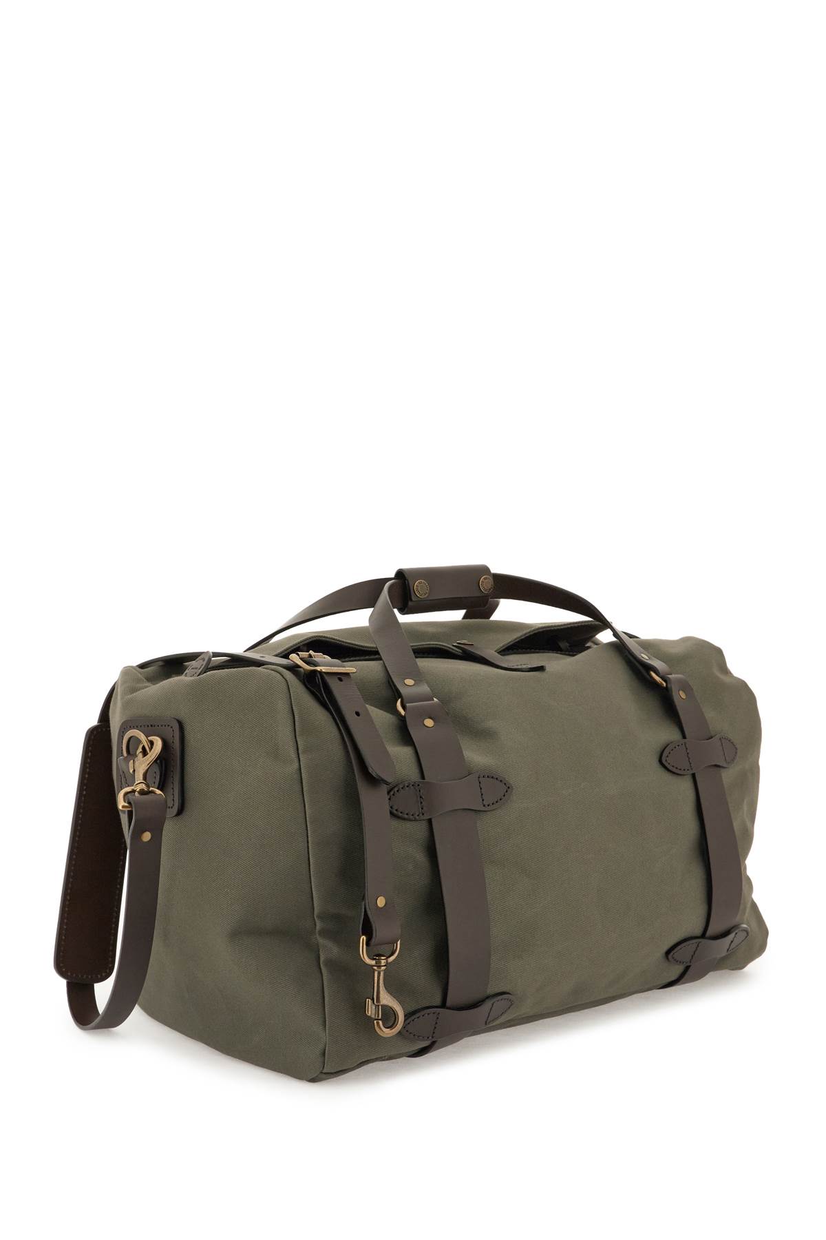Shop Filson Cotton Twill Duffle Bag In Otter Green (green)