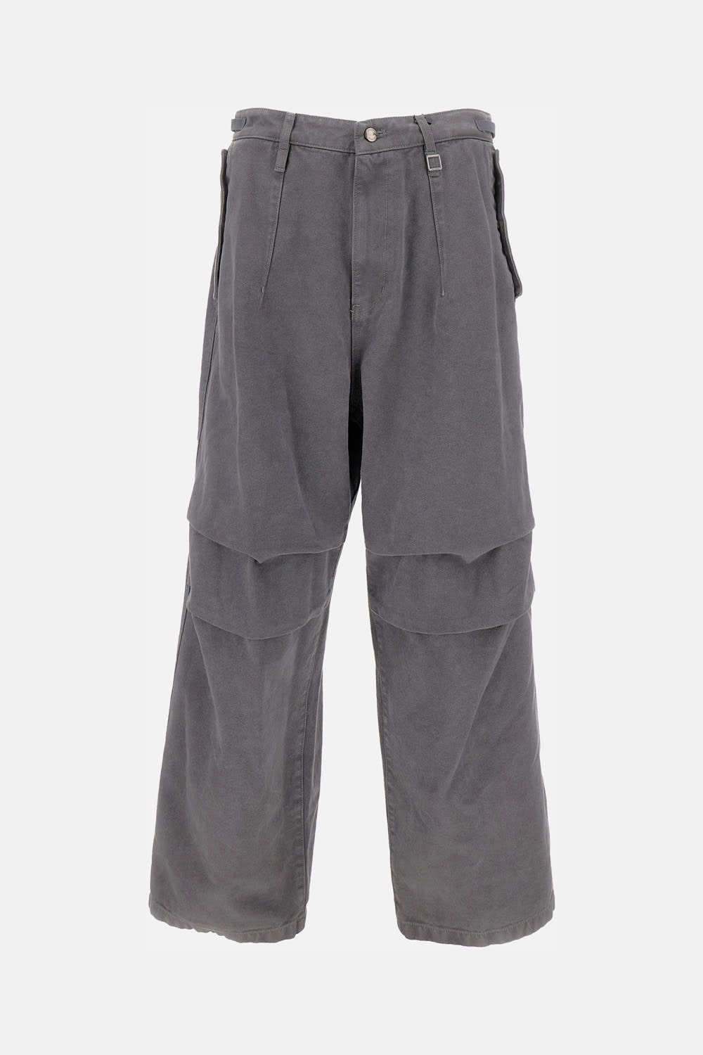Wooyoungmi Relaxed Fit Wide-leg Trousers In Gray