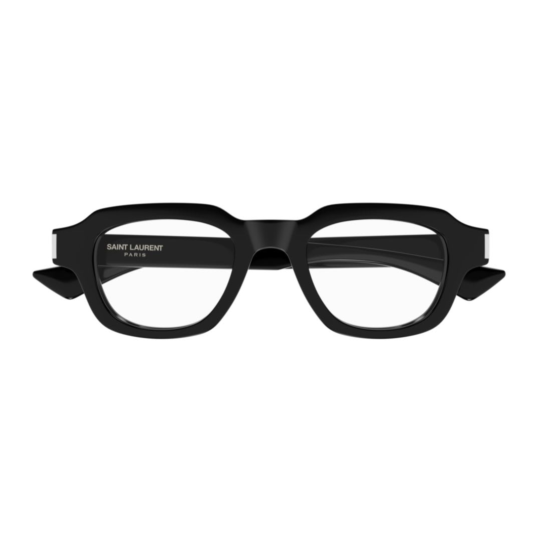 Saint Laurent Brille Mit Eckigem Gestell In Black
