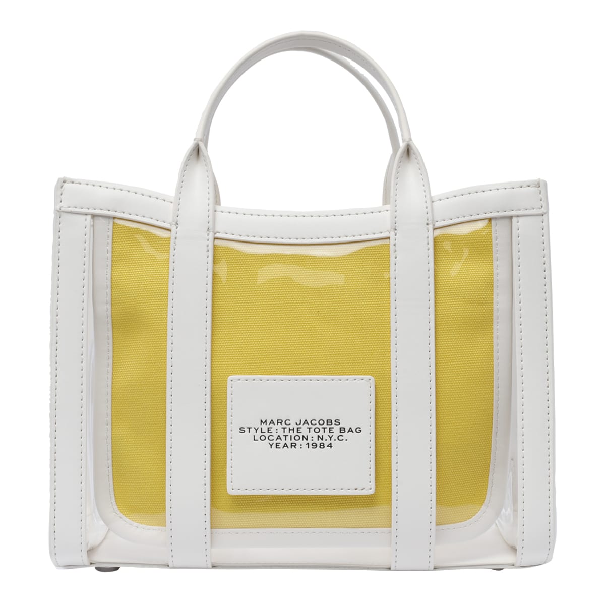 Shop Marc Jacobs The Mesh Small Tote In White