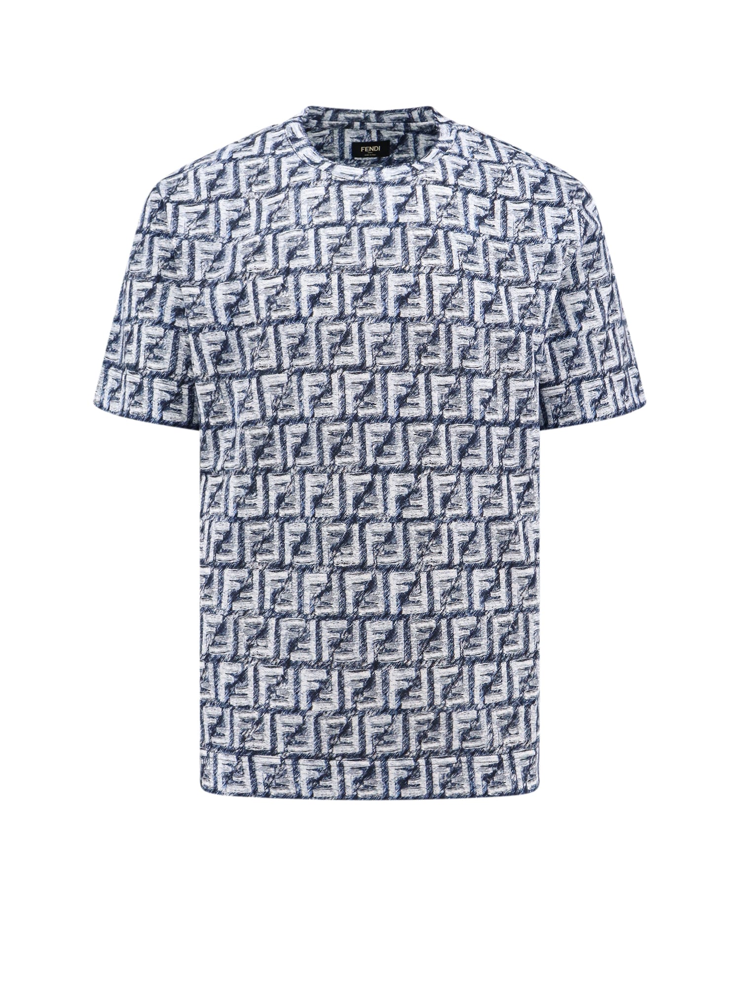 Shop Fendi T-shirt In Blu