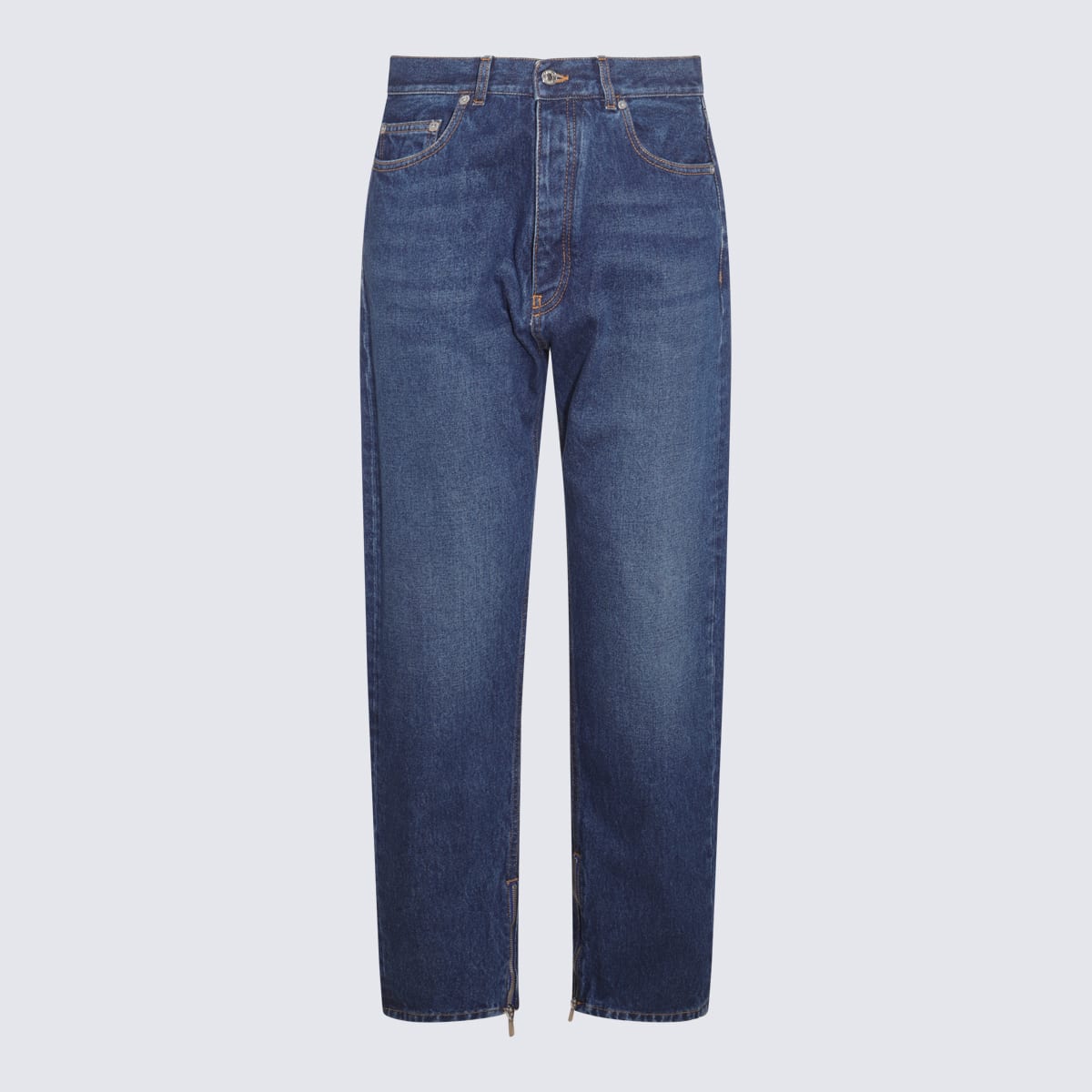 Shop Off-white Blue Denim Jeans