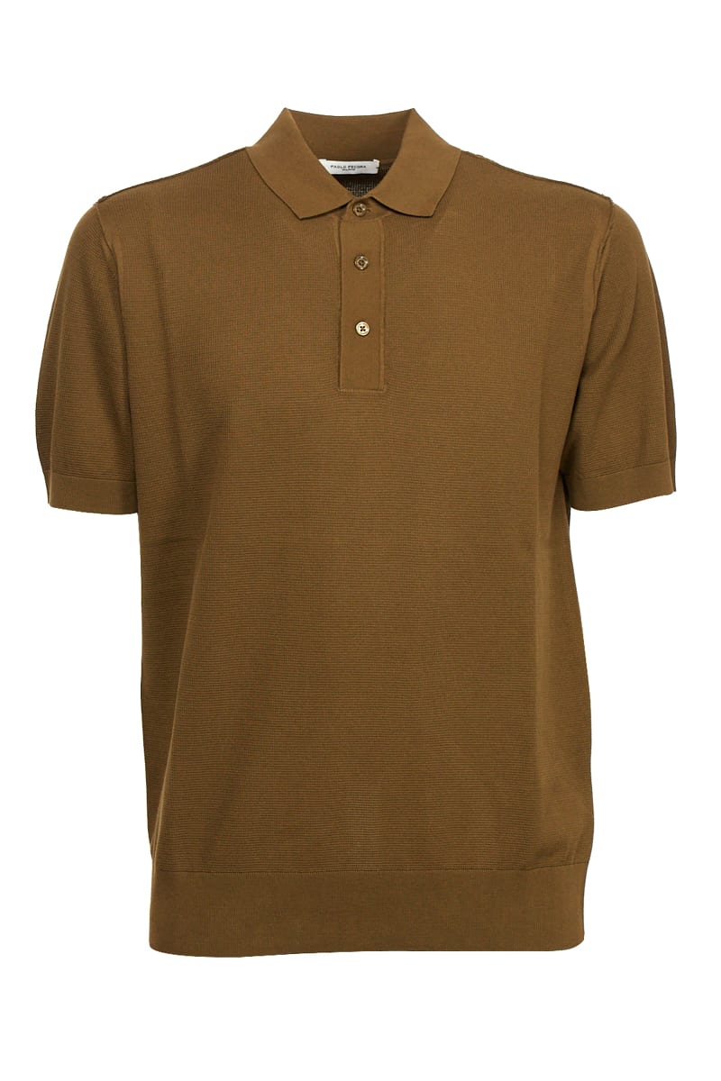 Paolo Pecora Knitted Polo Shirt