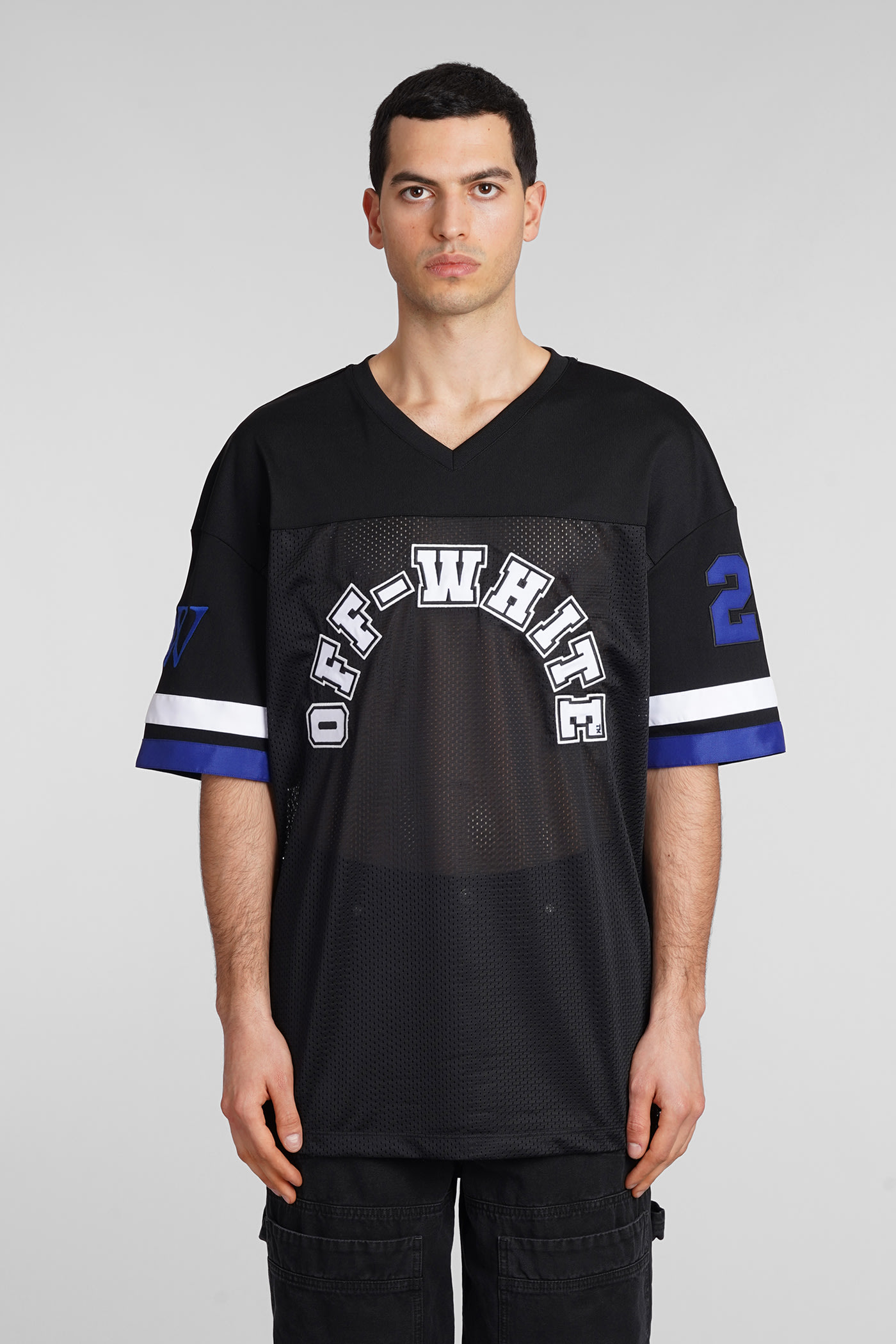 Shop Off-white T-shirt In Black Polyester