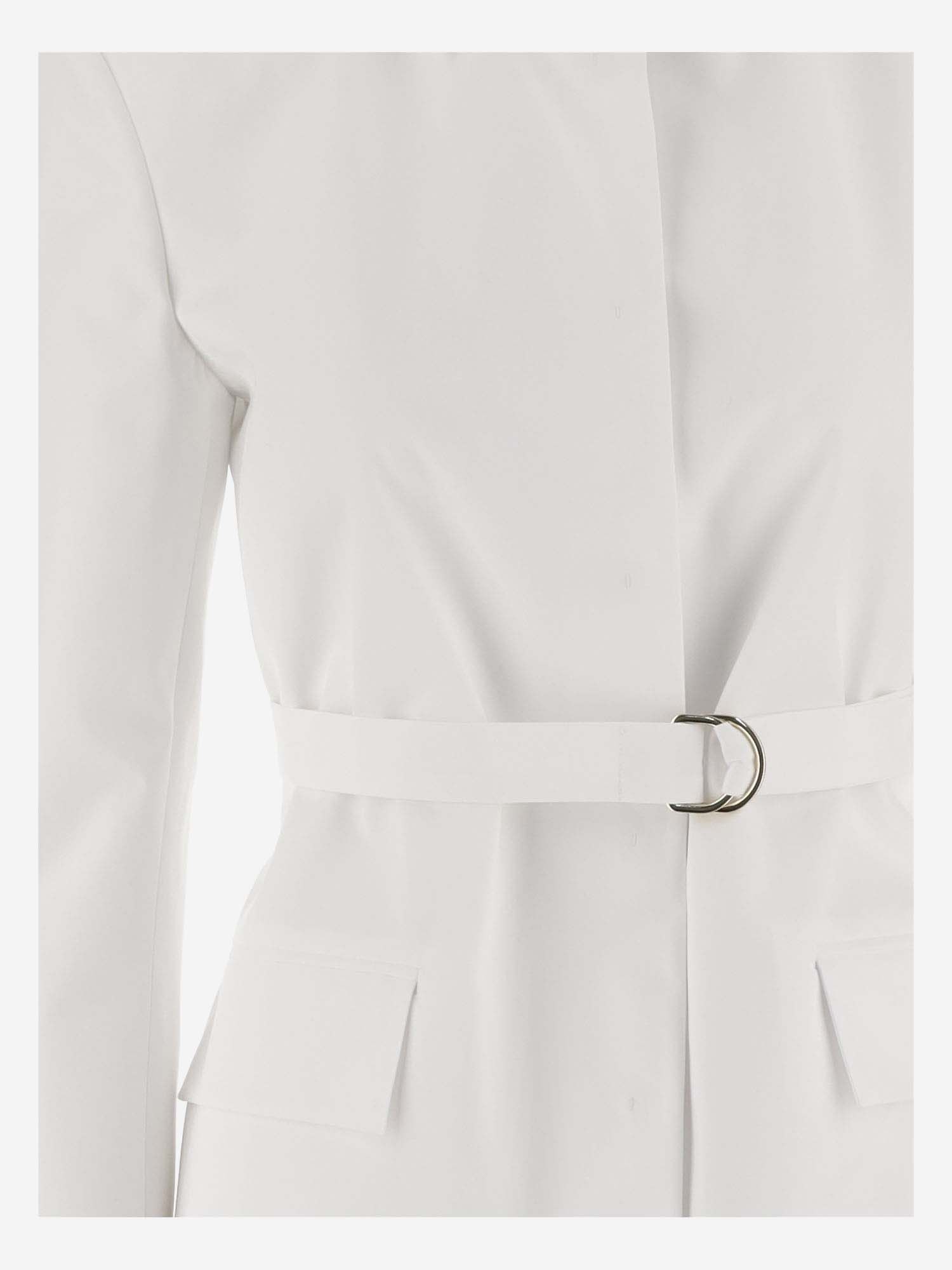 Valentino Compact Poplin Caban In White