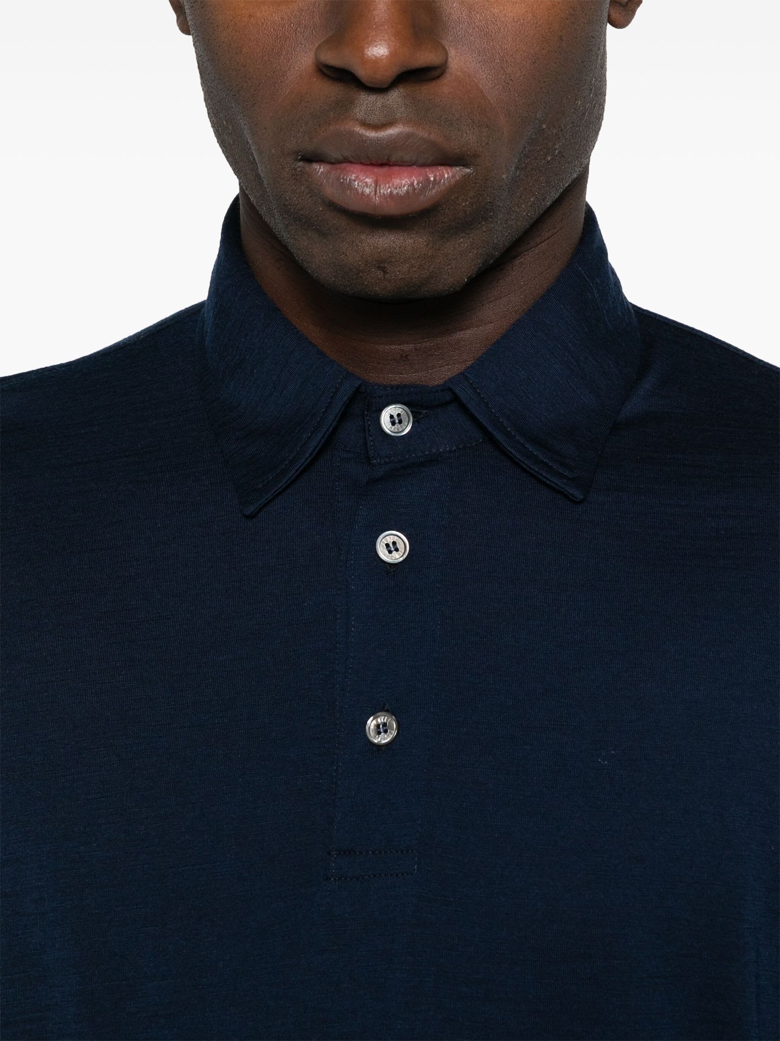 Shop Fedeli Bell Polo Shirt In Blue