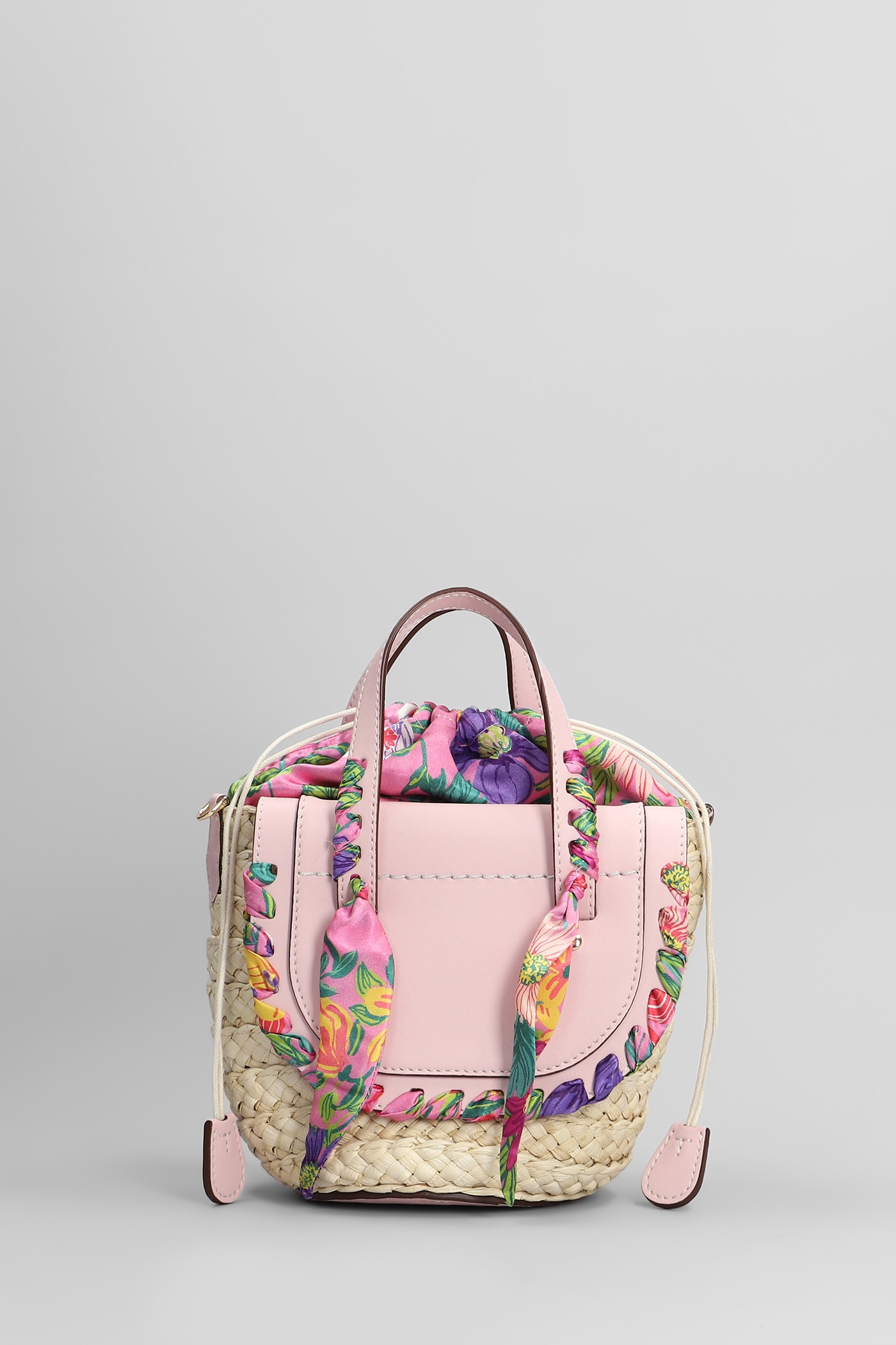 Cuba Lab Handbag With Woven Straw Base