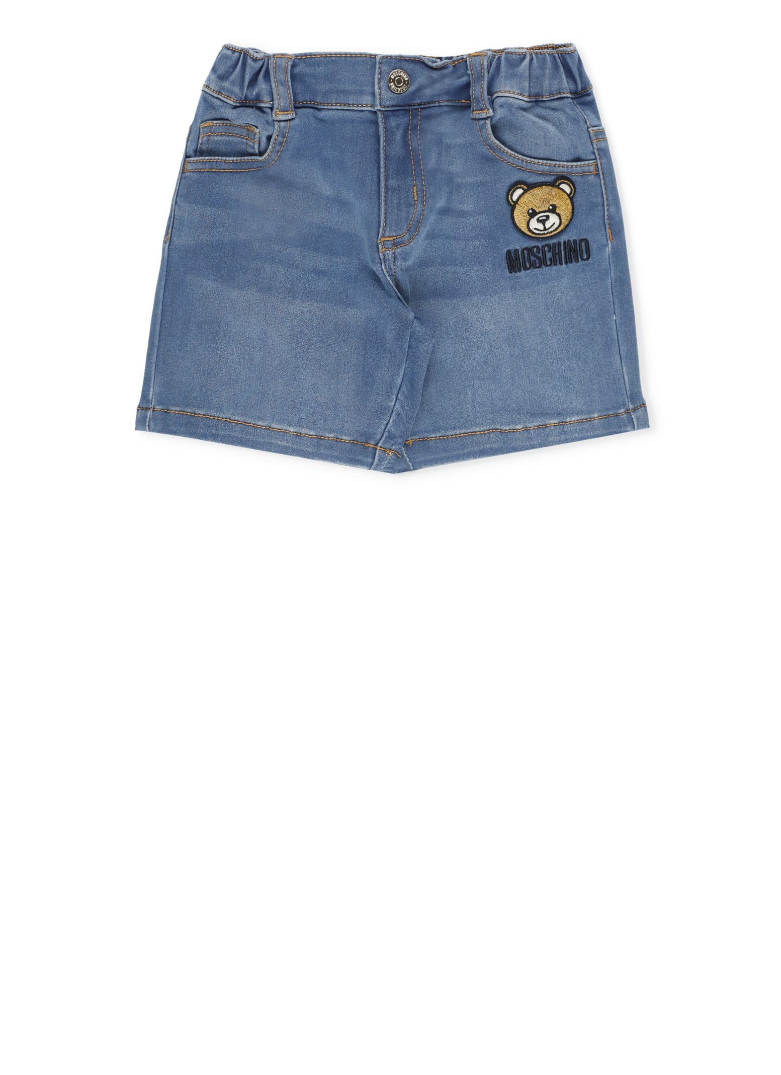 Moschino Babies' Shorts With Logo In Blue