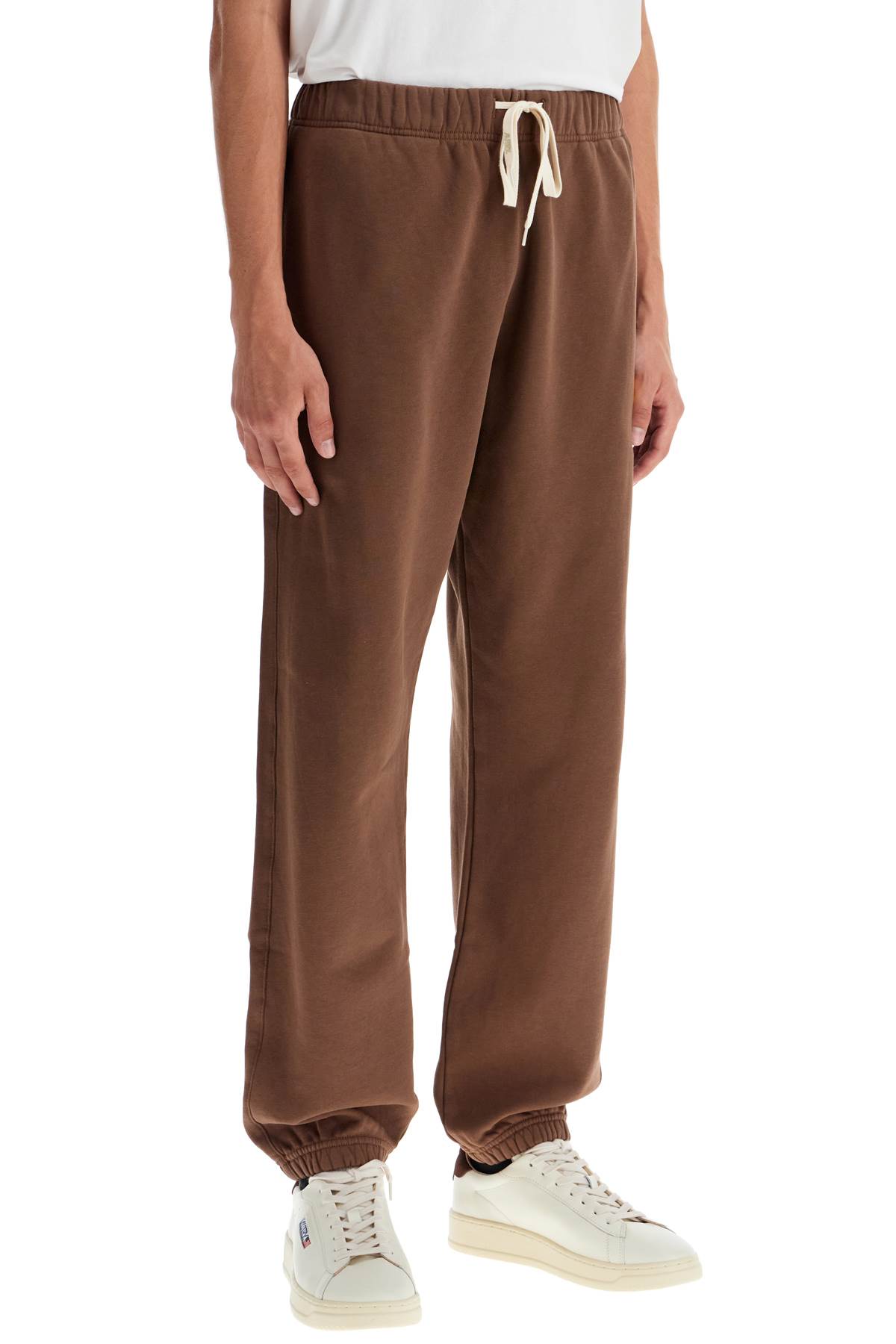 Shop Autry Relaxed Fit Fleece Joggers For In Choco (brown)