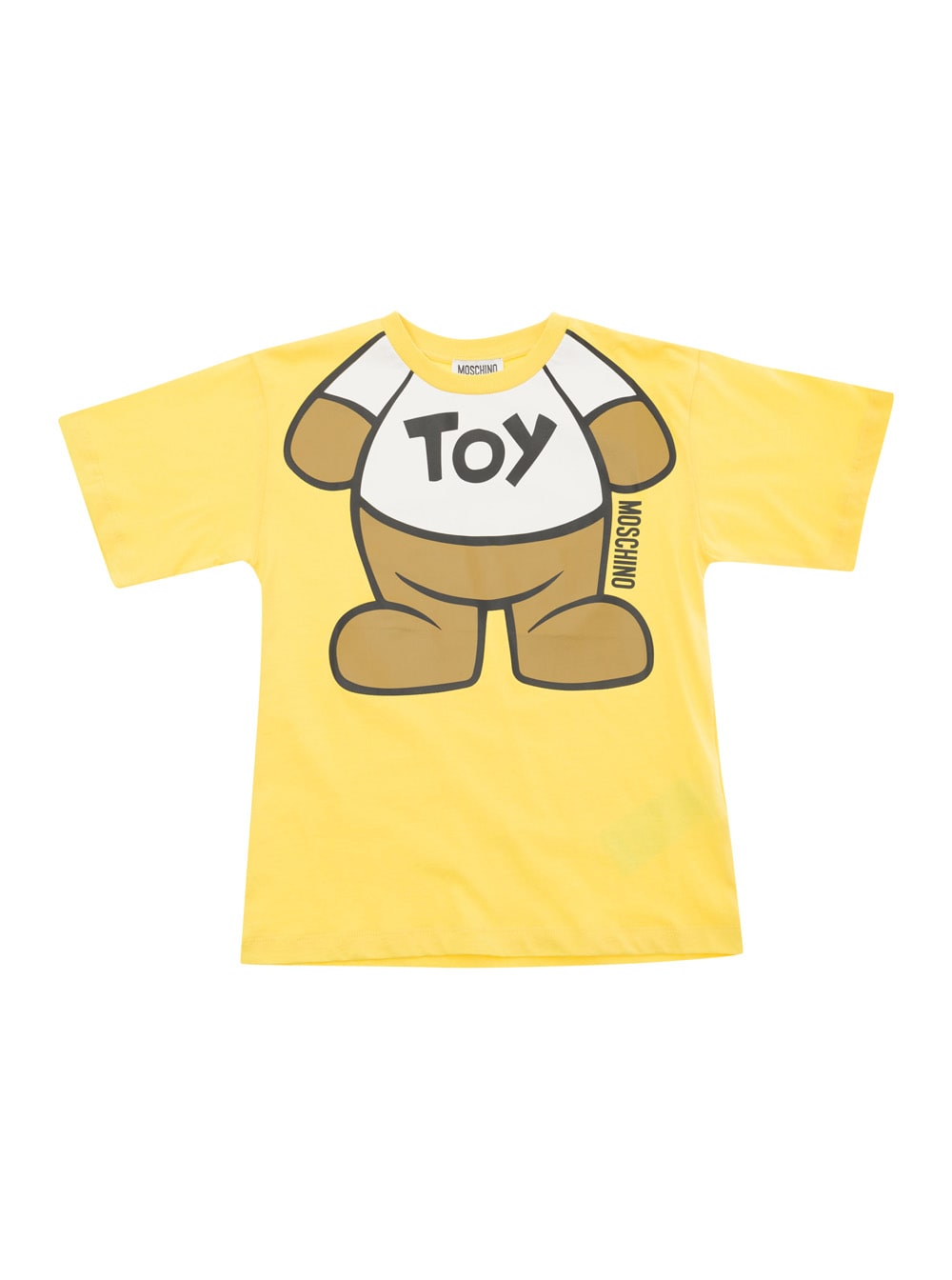 Moschino Kids' Maxi T-shirt In Yellow