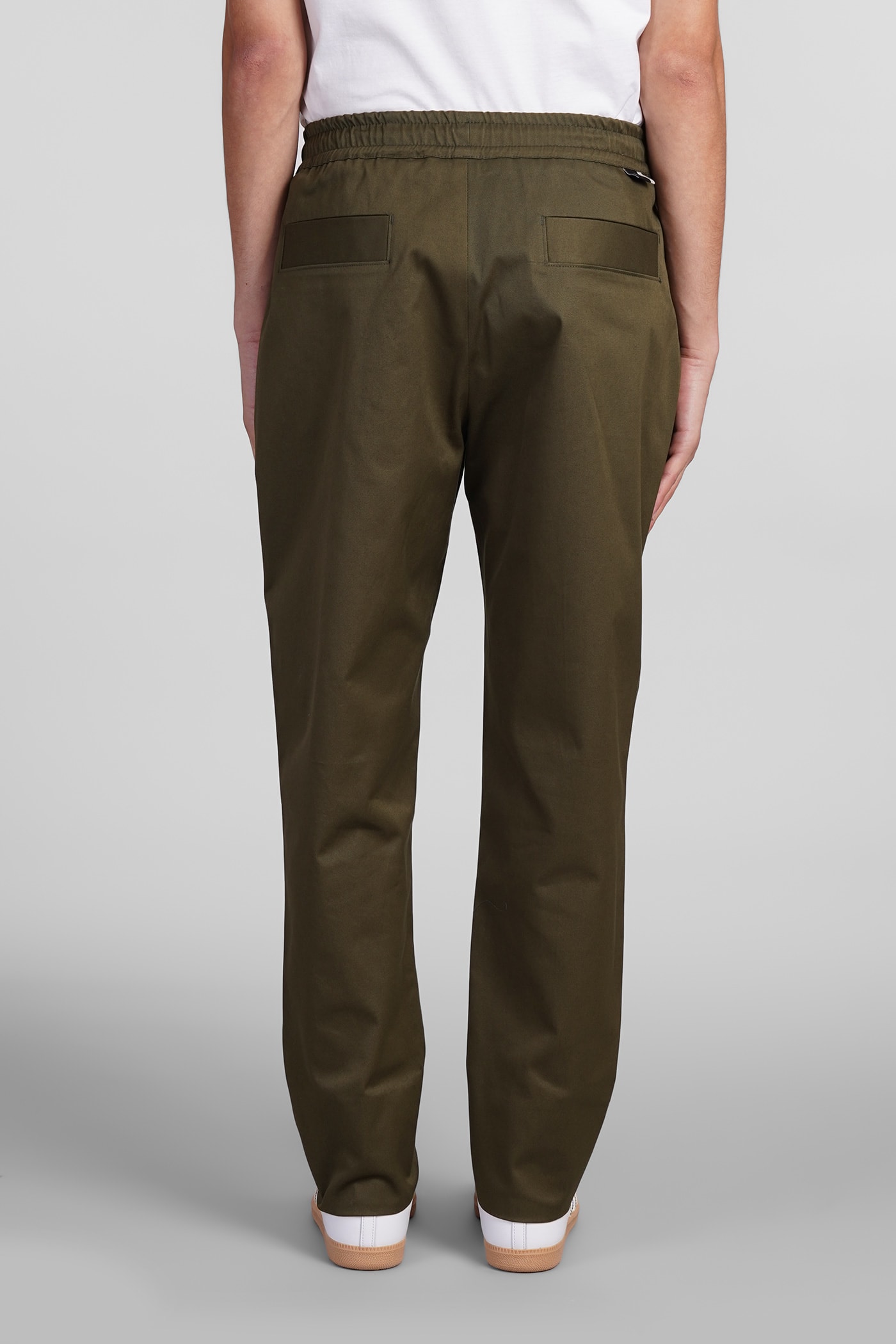 Shop Low Brand George Pants In Green Cotton