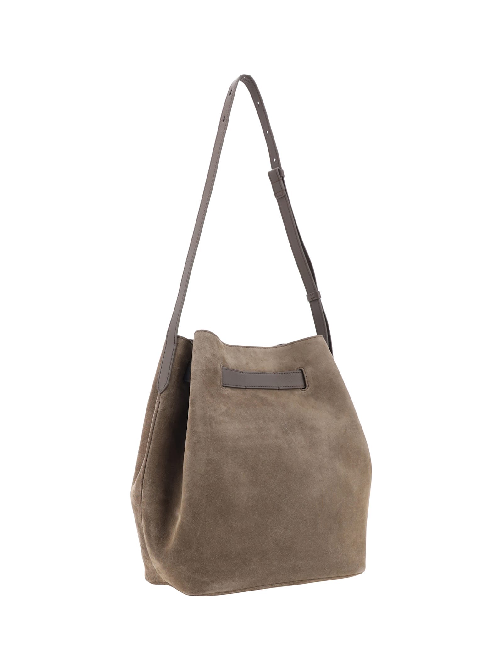 Shop Brunello Cucinelli Bucket Bag In Torba