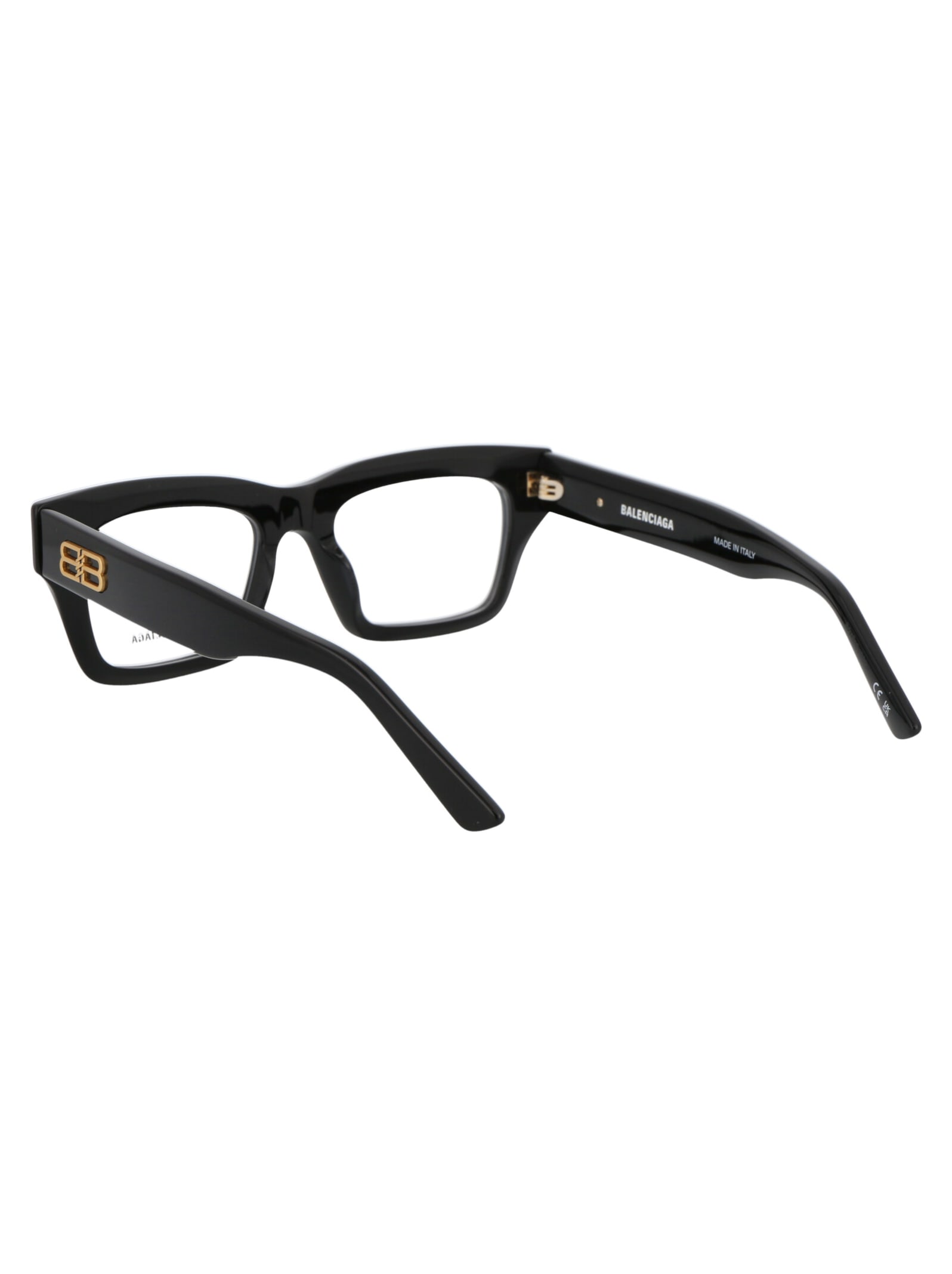 Balenciaga Black Acetate Optical Glasses In Black