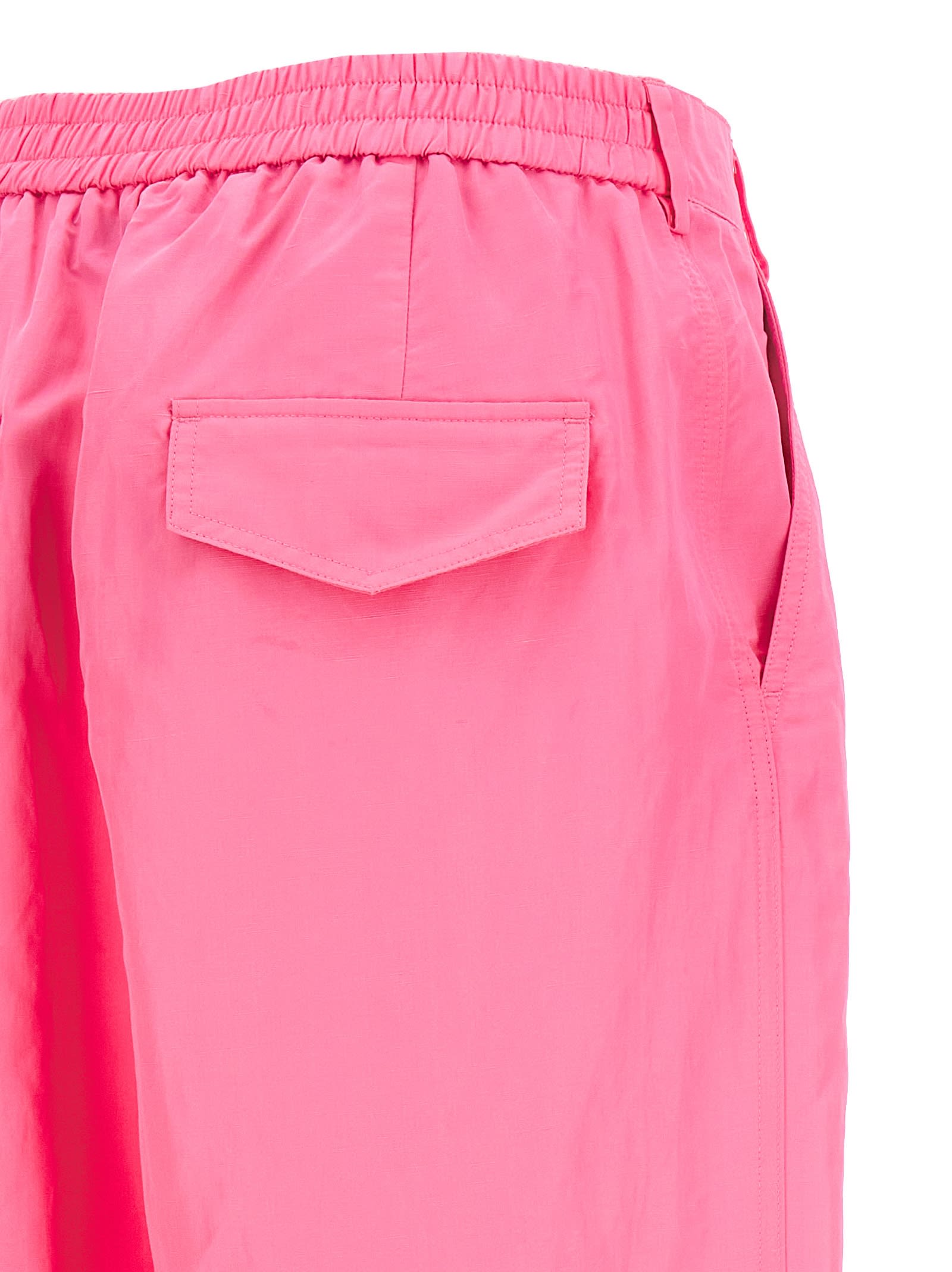 Shop Msgm Carrot Pants In Pink