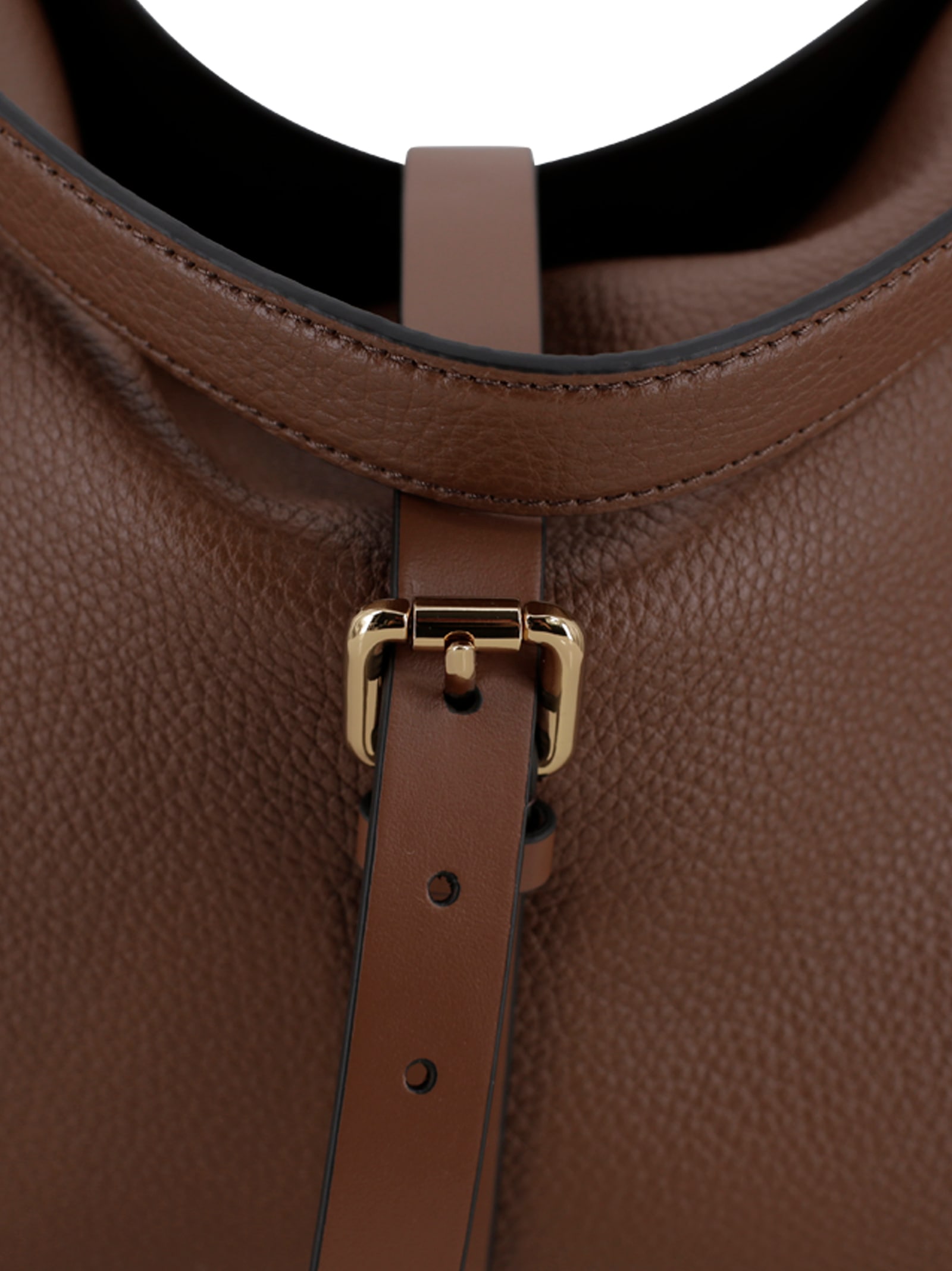Etro Hammered Calfskin Handbag In Brown
