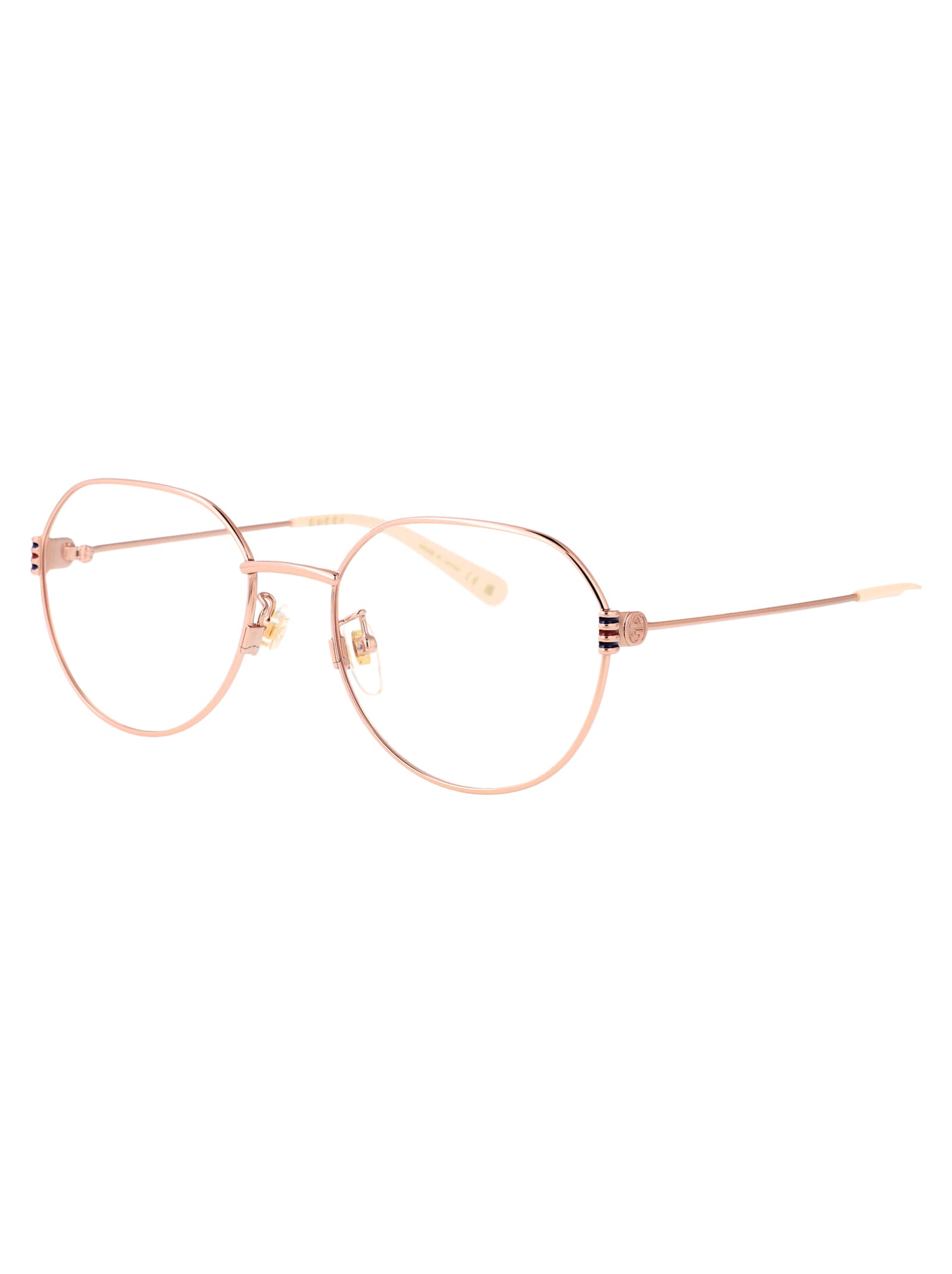 Gucci Gg1675ok Glasses In Gold-gold-transparent