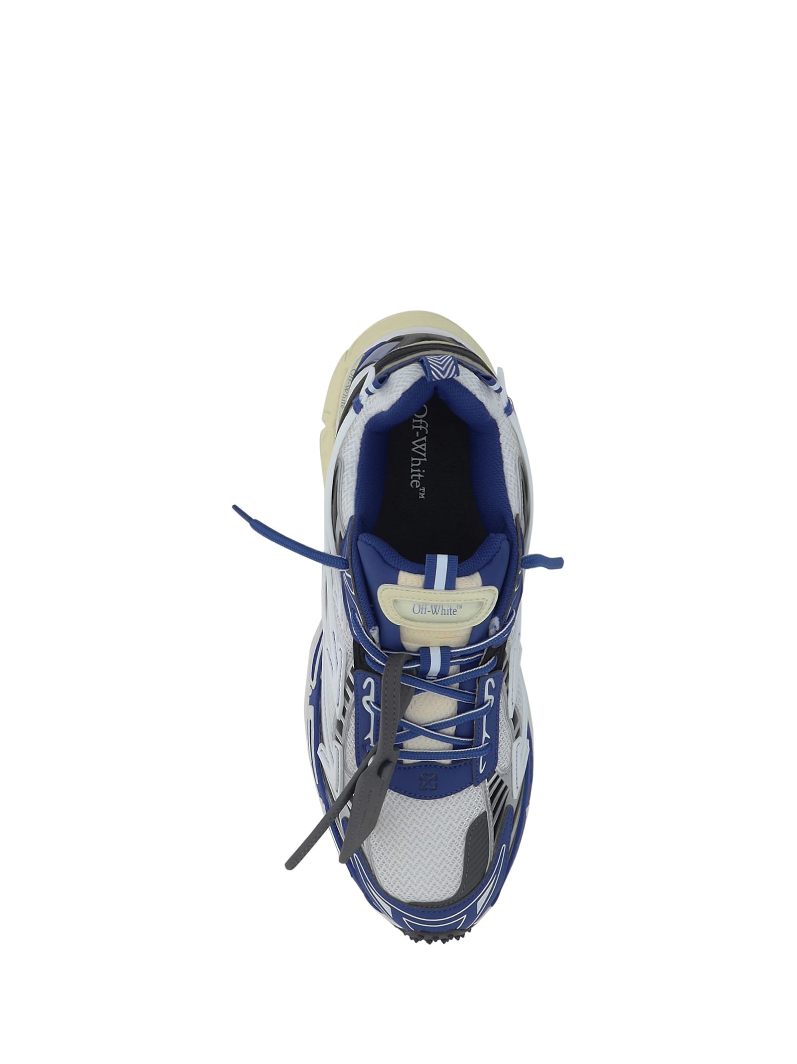 Shop Off-white Be Right Back Sneakers In White Blue