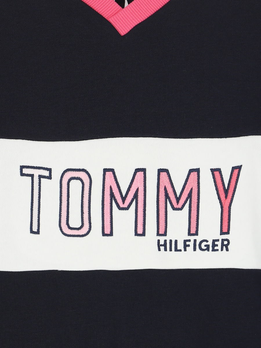Tommy Hilfiger Colorblock Crewneck Sweatshirt In Multicolour