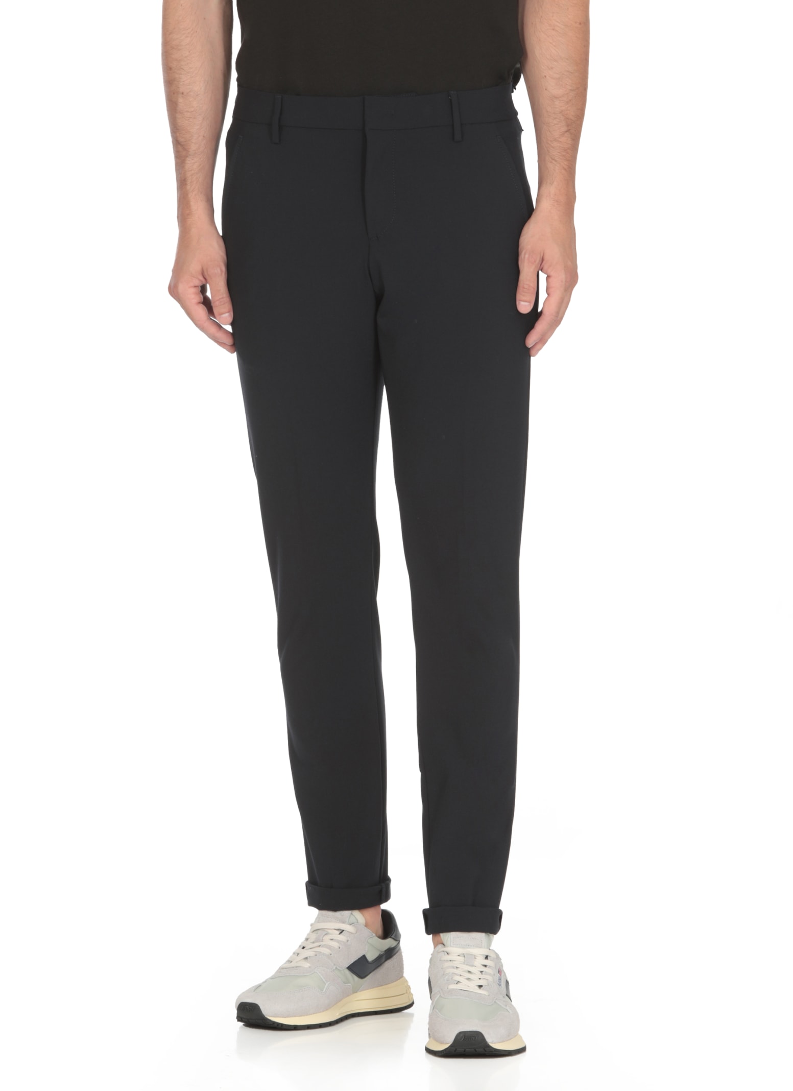 Shop Dondup Gaubert Trousers In Blue