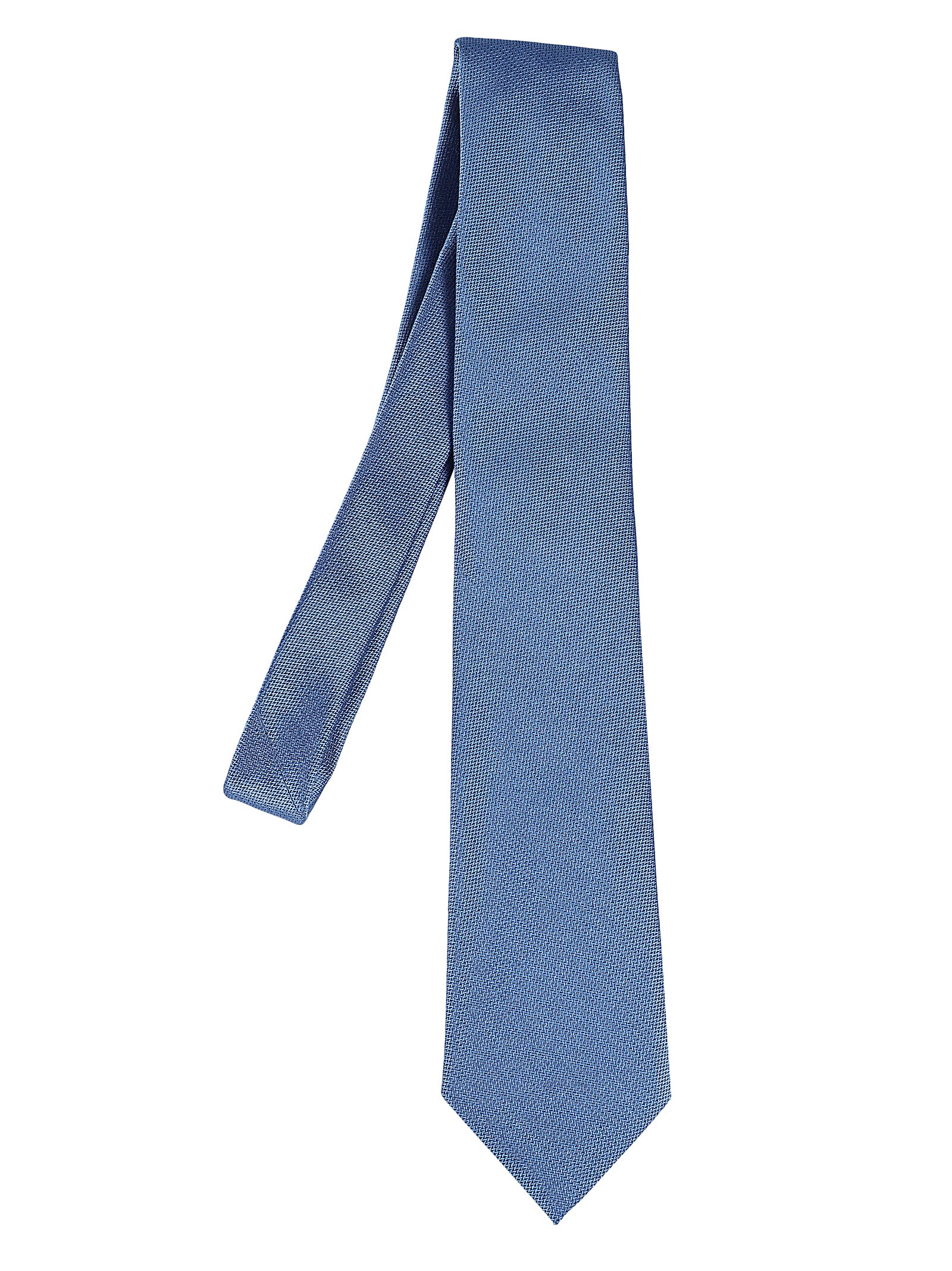 Shop Zegna Tie In Celeste