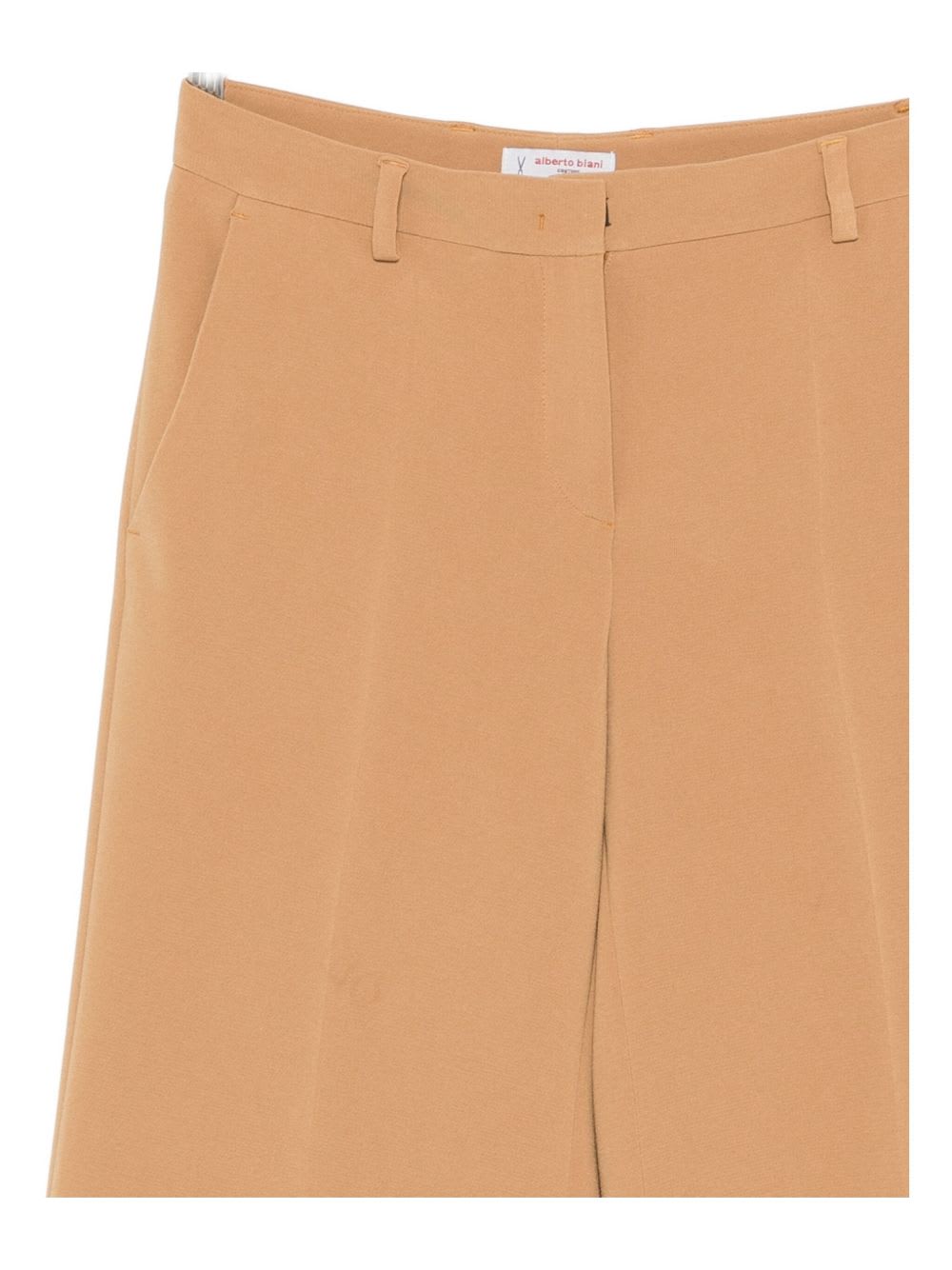 Alberto Biani Wide Leg Trousers Featuring Belt Loops In Brown