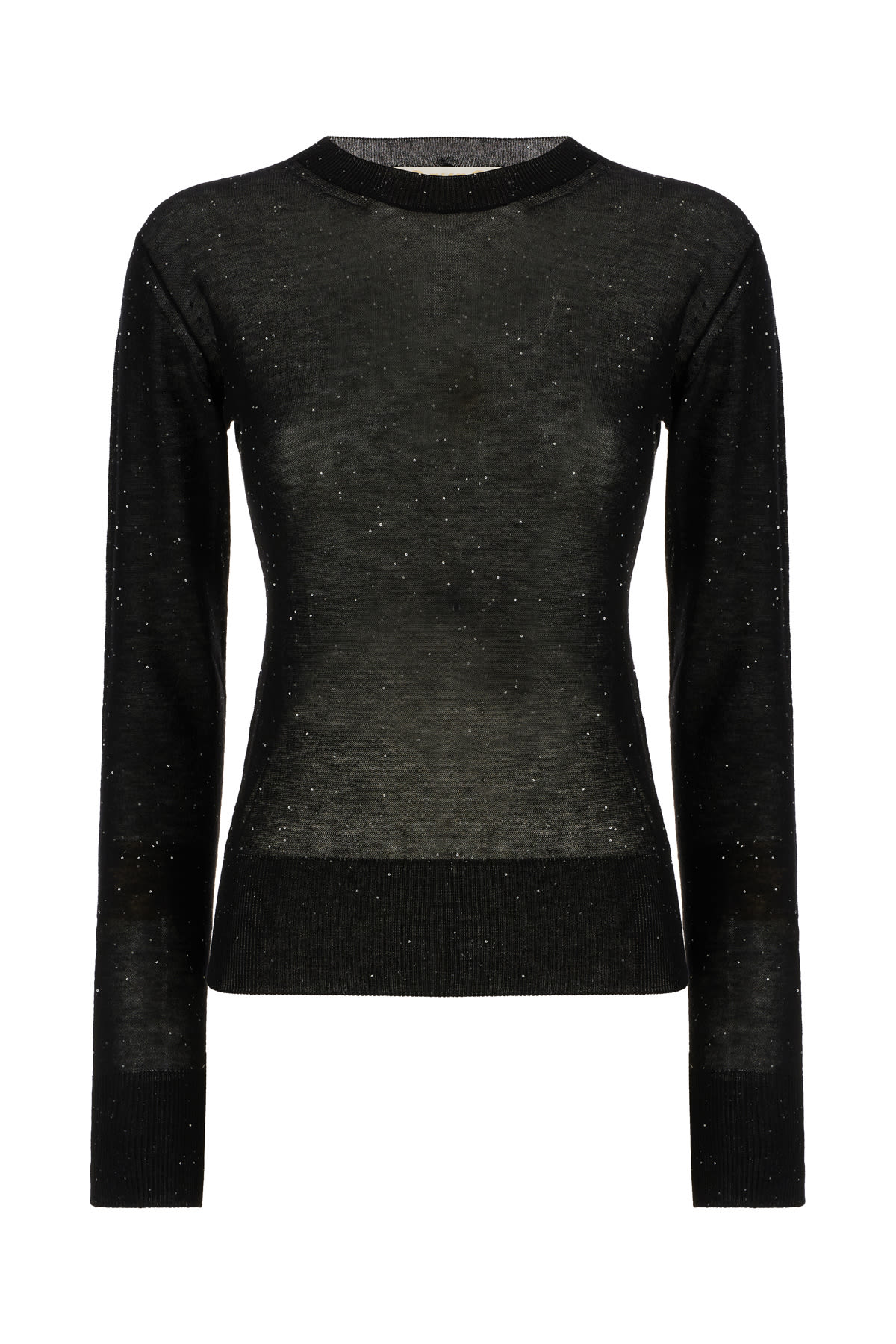 Genny Black Wool Blend Sweater In Black