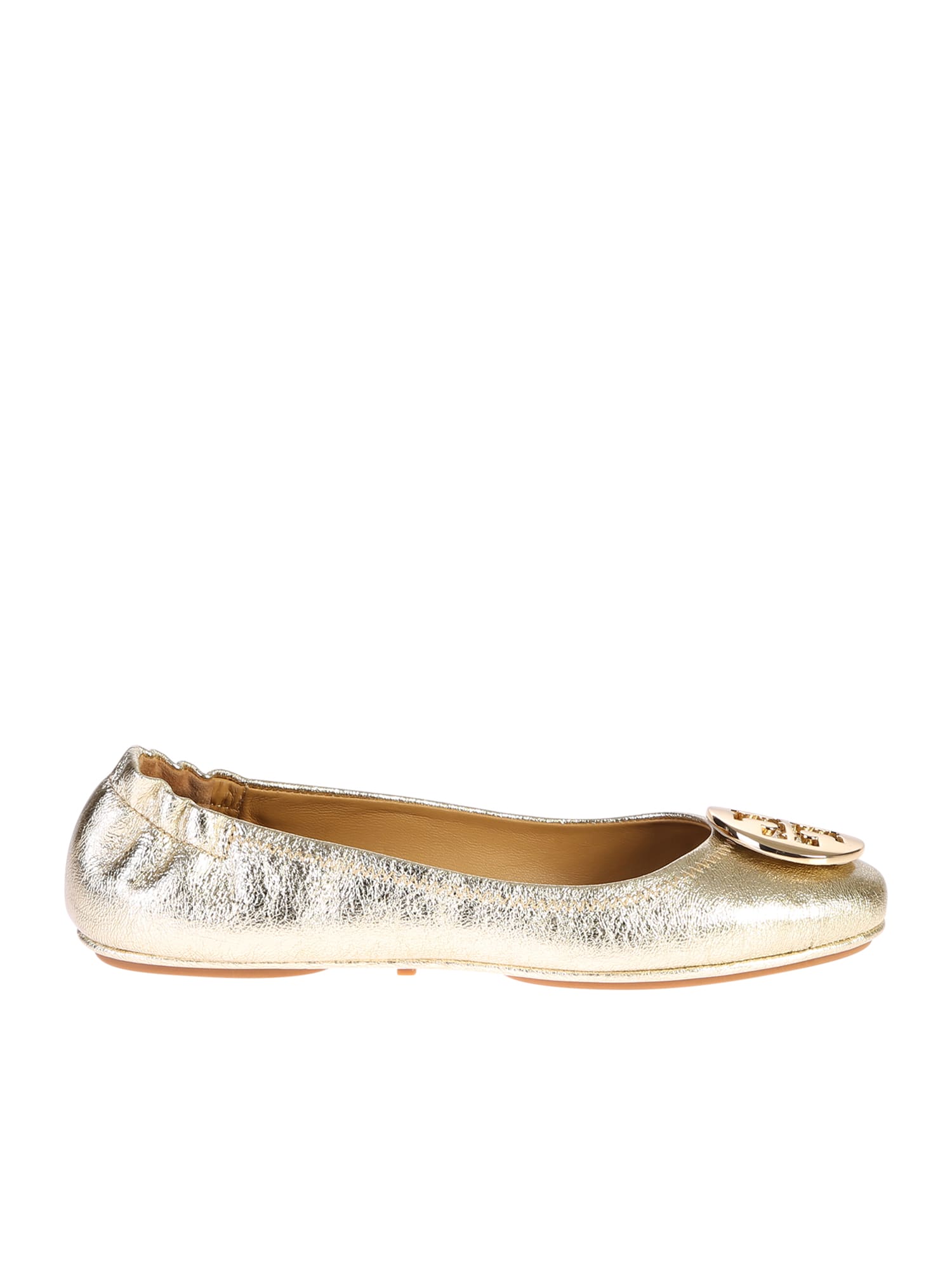 tory burch metallic flats